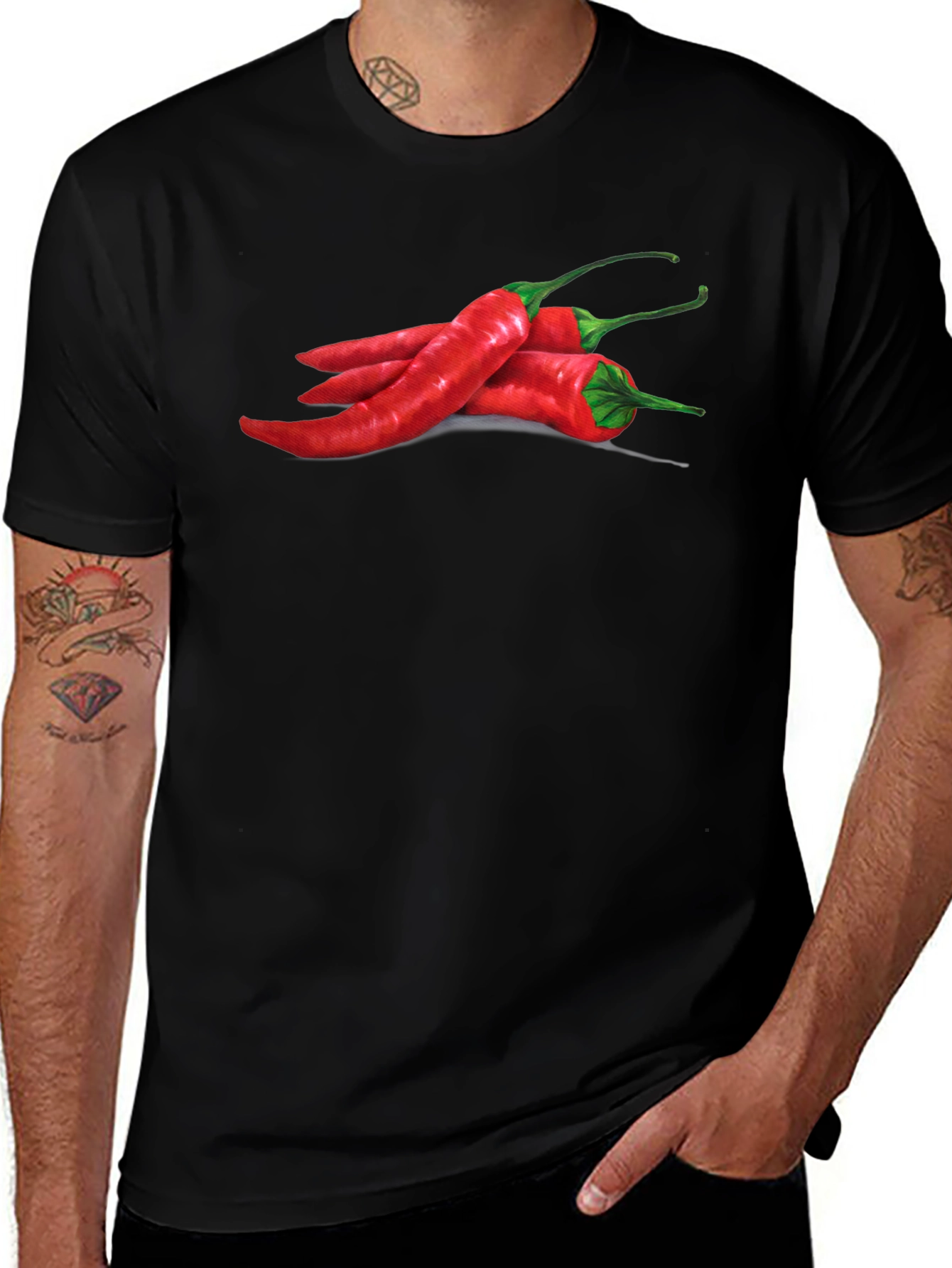 Variant 11 of Spicy Chili Pepper Graphic T-Shirt