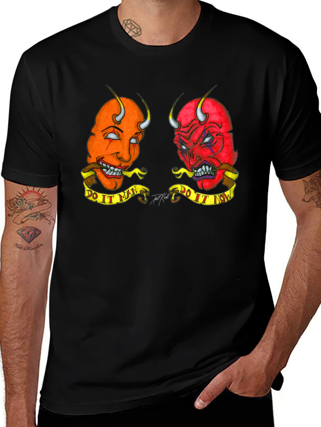 Devil Duo T-Shirt - "Do It Man/Now"