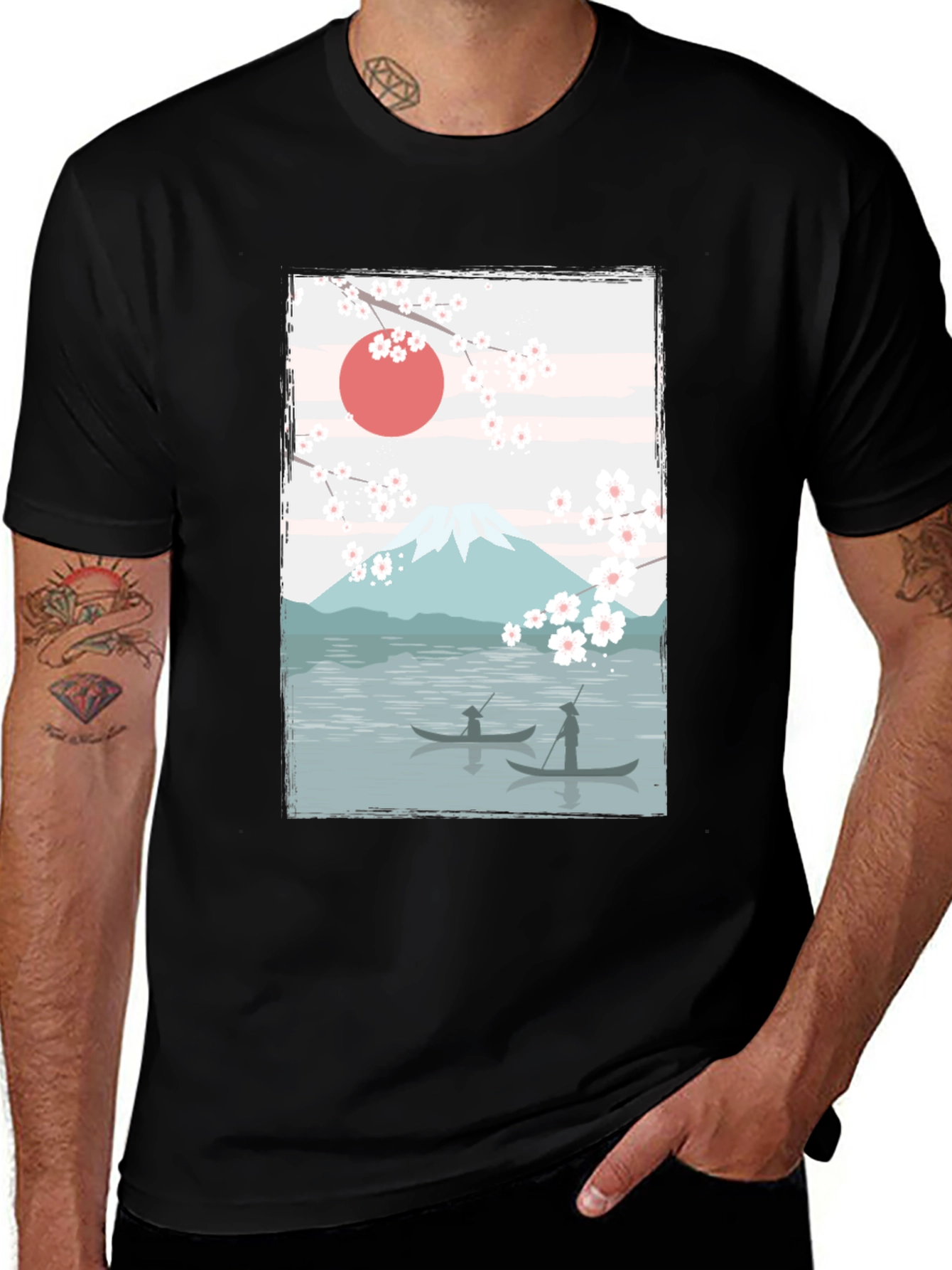 Variant 26 of Japanese Scenery Graphic T-Shirt
