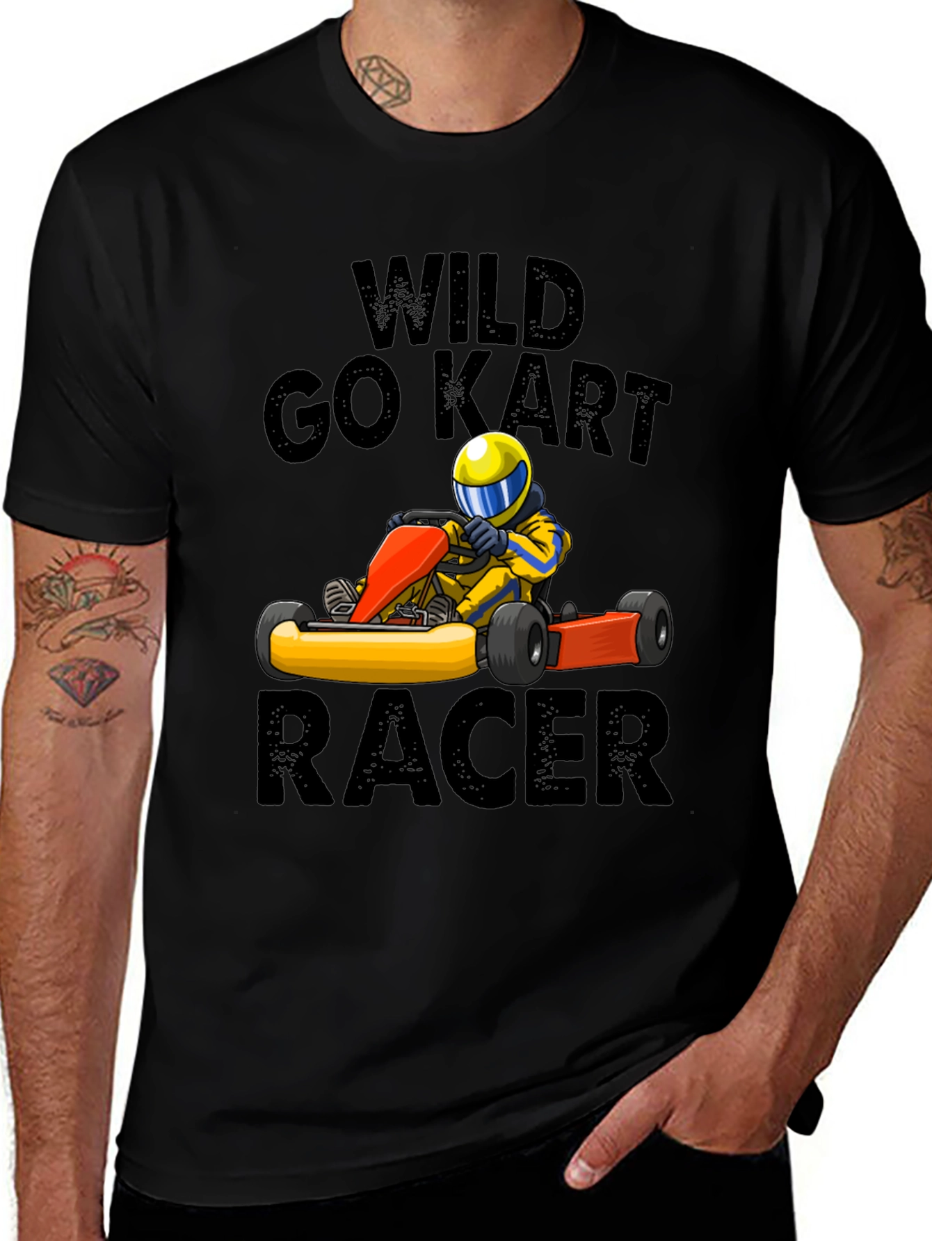 Wild Go Kart Racer T-Shirt - Motorsports Fan Apparel