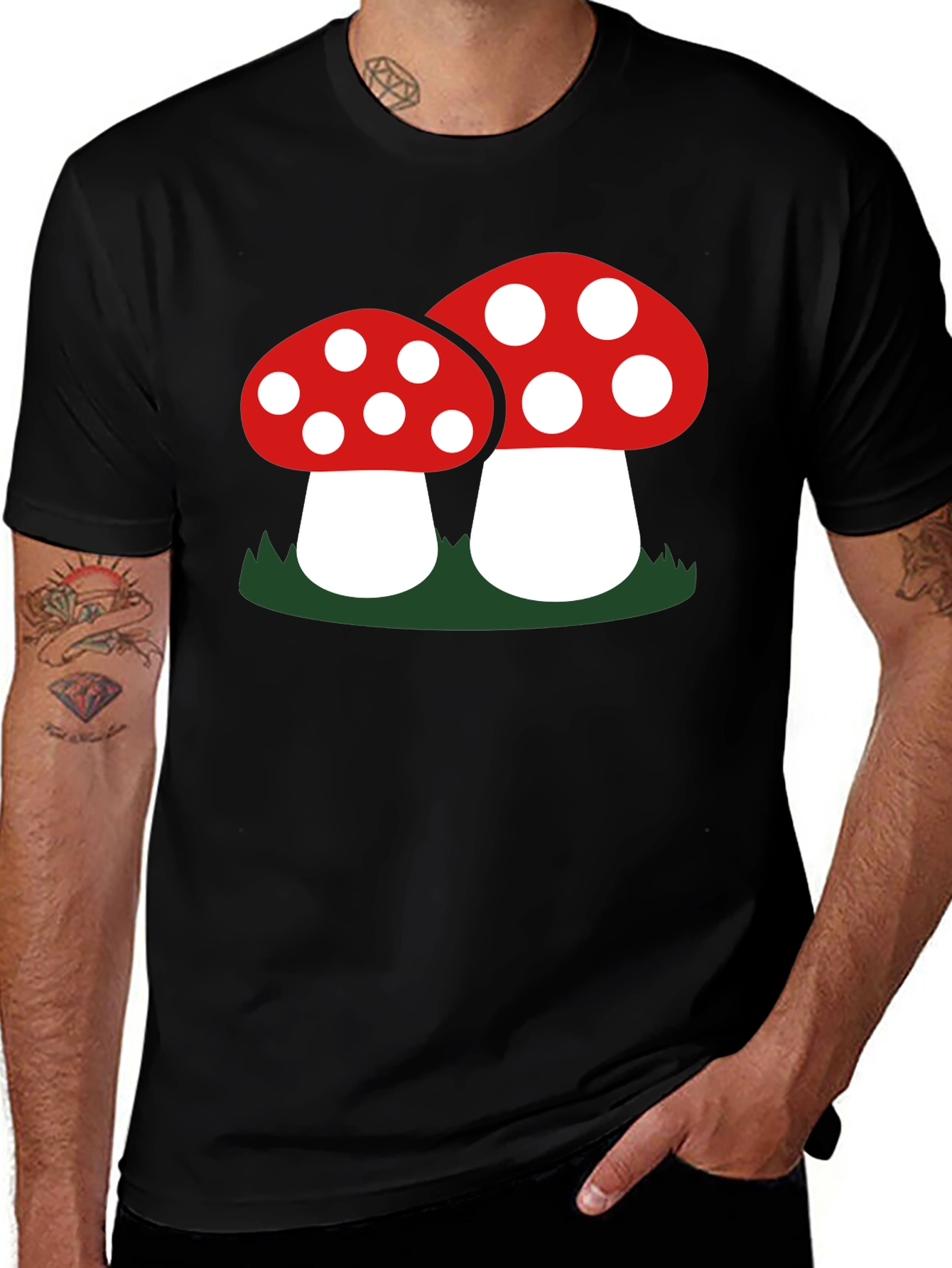 Variant 20 of Mushroom Graphic T-Shirt - Fun & Unique Design