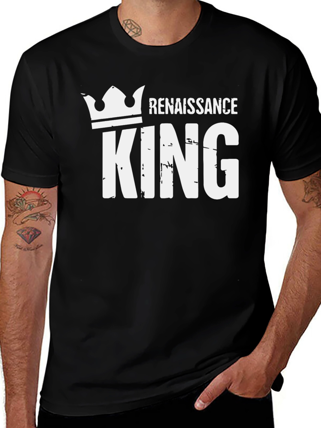 Variant 27 of Renaissance King Black T-Shirt - Stylish Graphic Tee