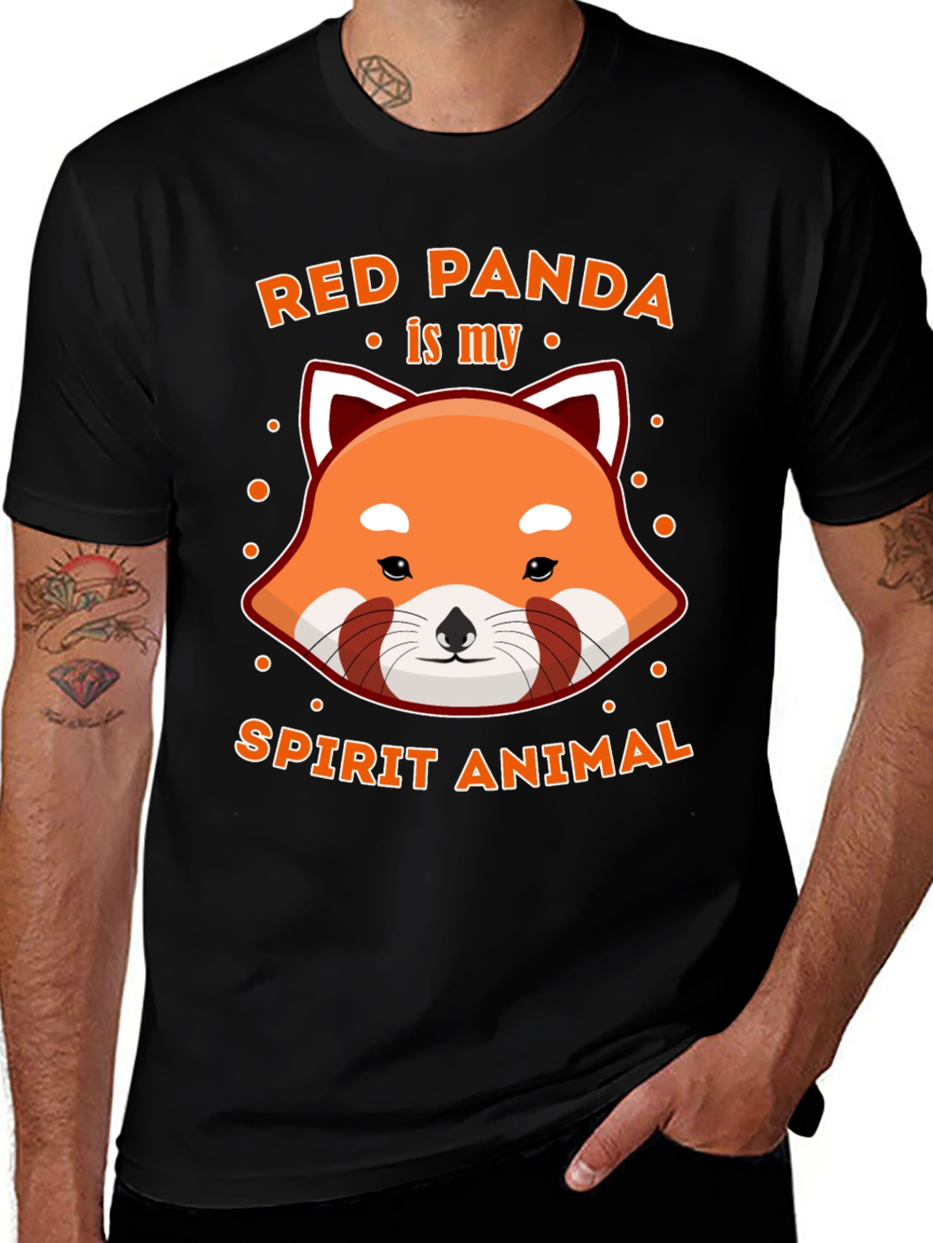 Variant 23 of Red Panda Spirit Animal T-Shirt - Cute Graphic Tee