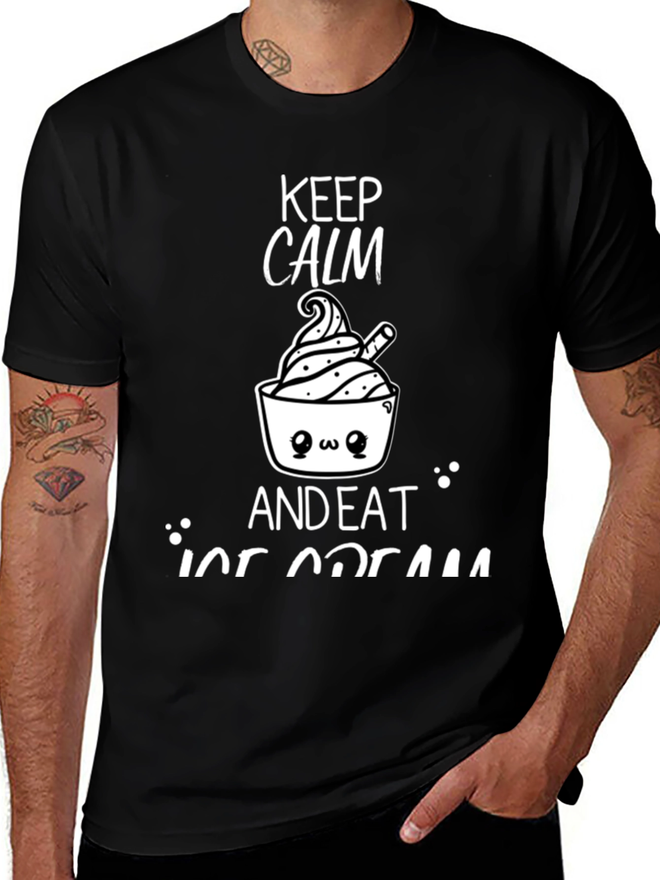 Variant 26 of Keep Calm & Eat Ice Cream T-Shirt