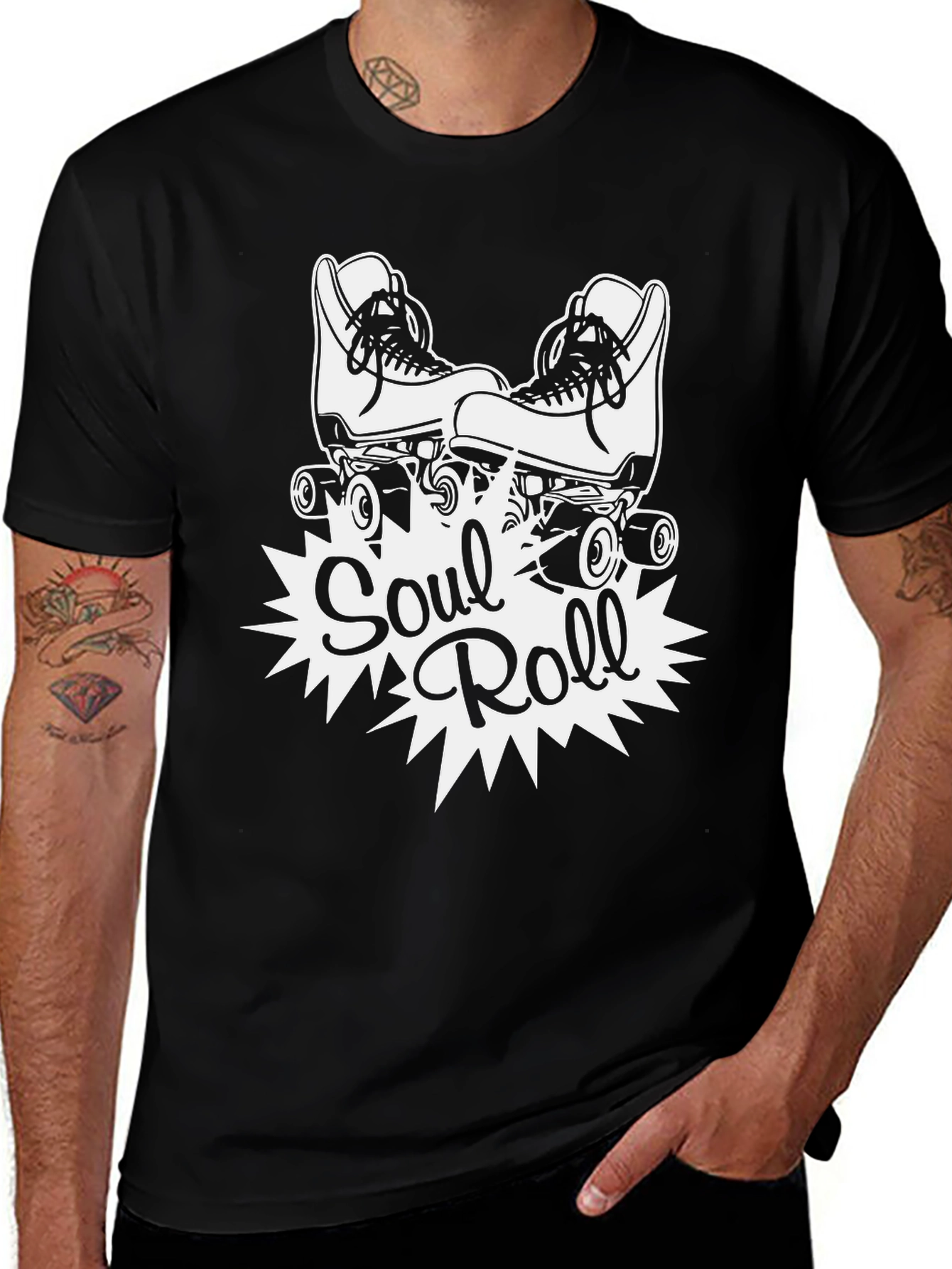 Variant 28 of Soul Roll Skates Graphic Tee - Retro Style