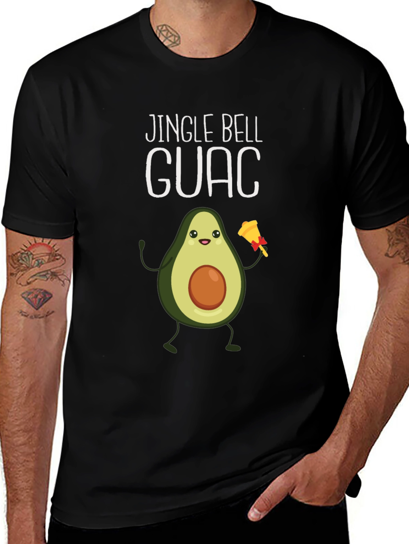 Variant 8 of Jingle Bell Guac Avocado Christmas T-Shirt