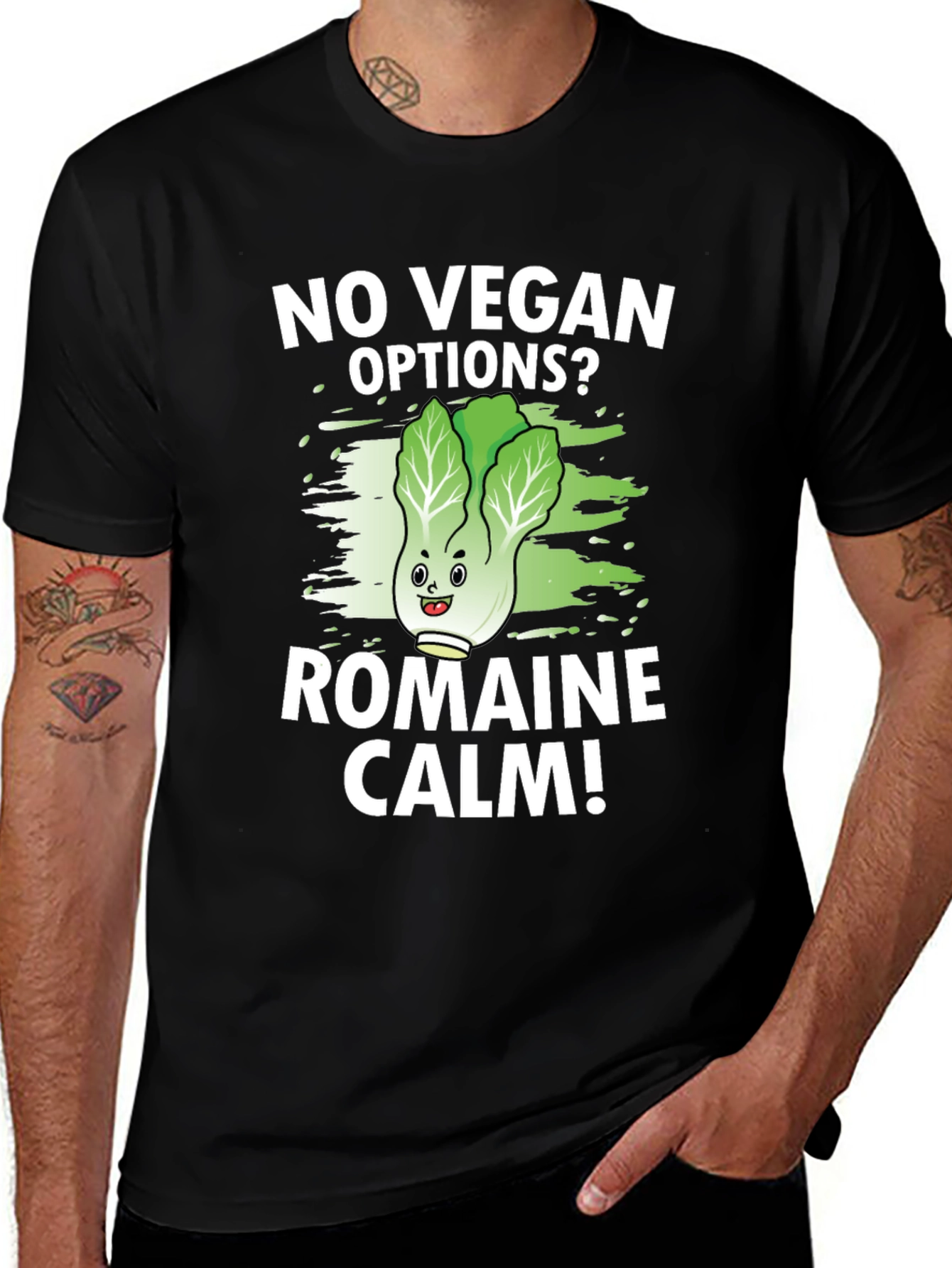 Variant 17 of No Vegan Options? Romaine Calm T-Shirt
