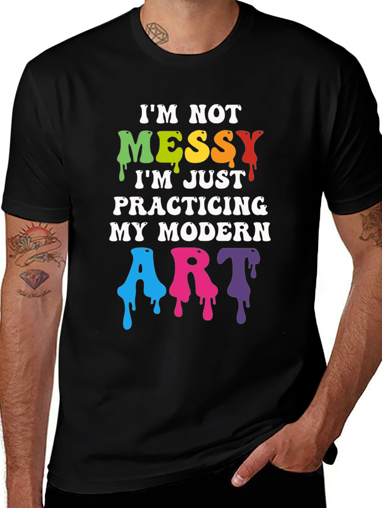 Variant 19 of I'm Not Messy Modern Art T-Shirt