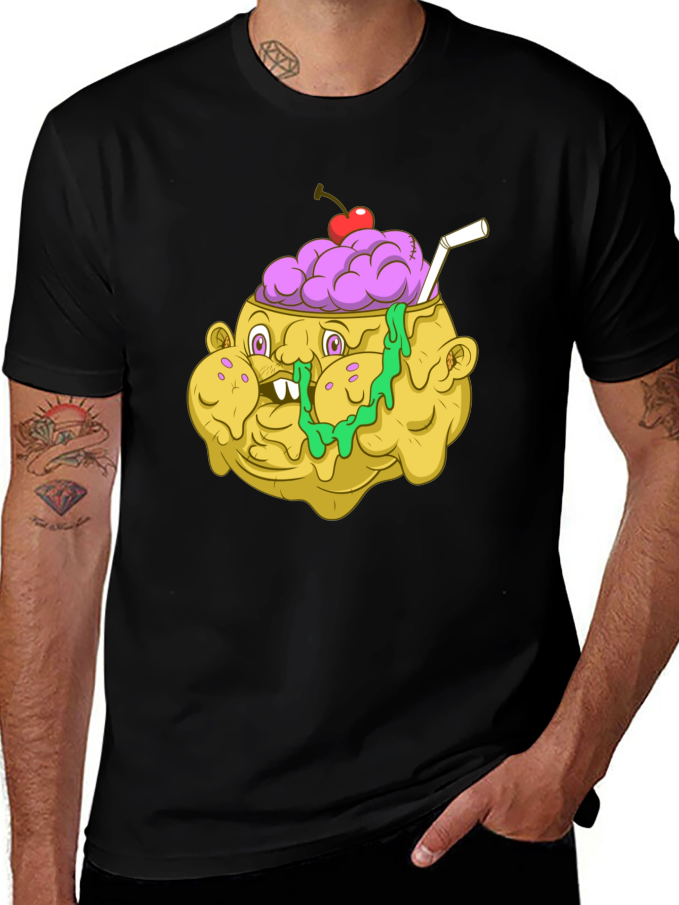 Variant 8 of Brain Freeze T-Shirt: Unique Graphic Tee