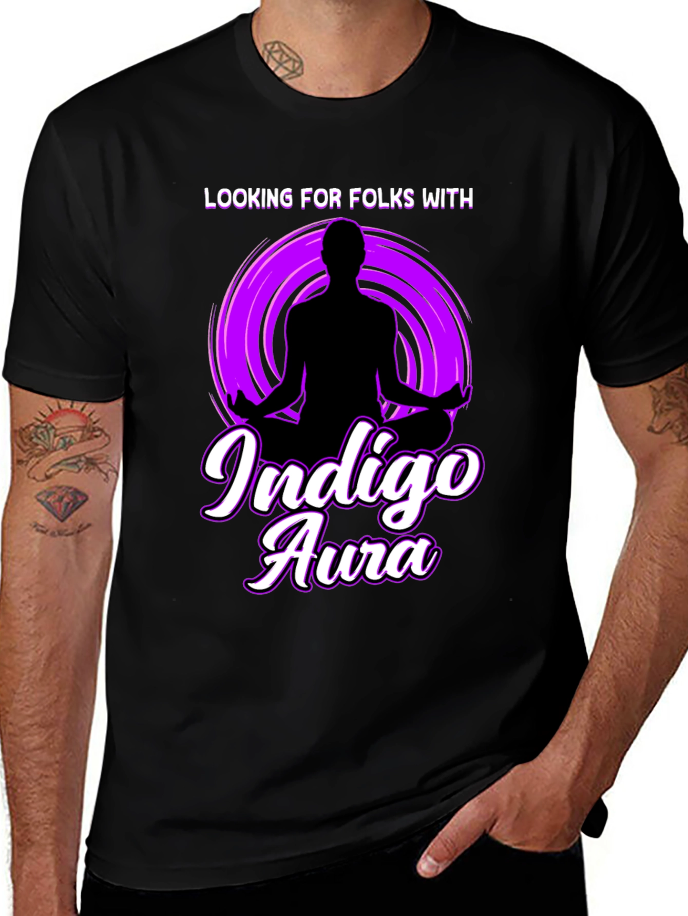Variant 30 of Indigo Aura Graphic Tee