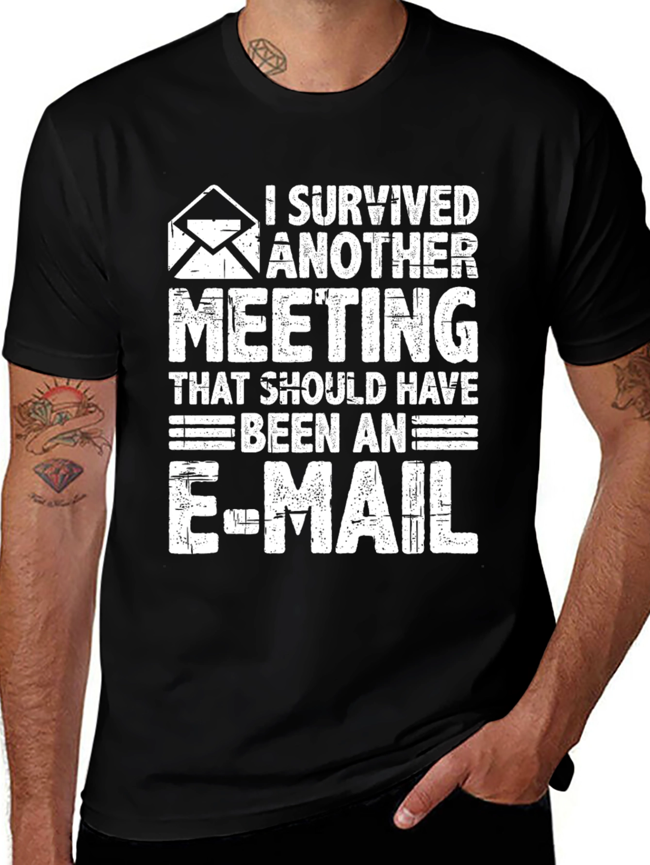 Variant 24 of I Survived Another Meeting T-Shirt Funny Office Tee
