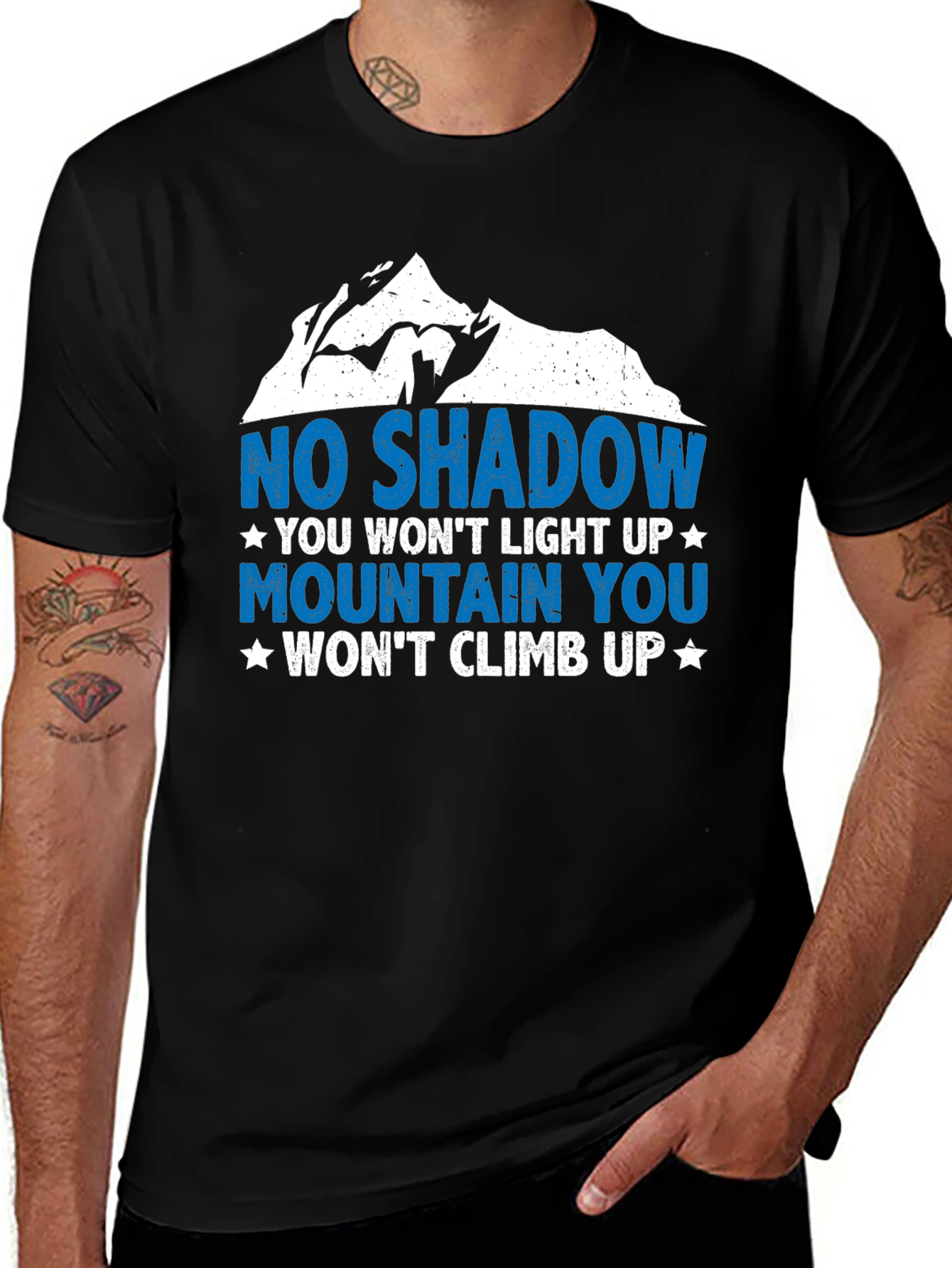 Variant 8 of Motivational Mountain Climb Graphic T-Shirt