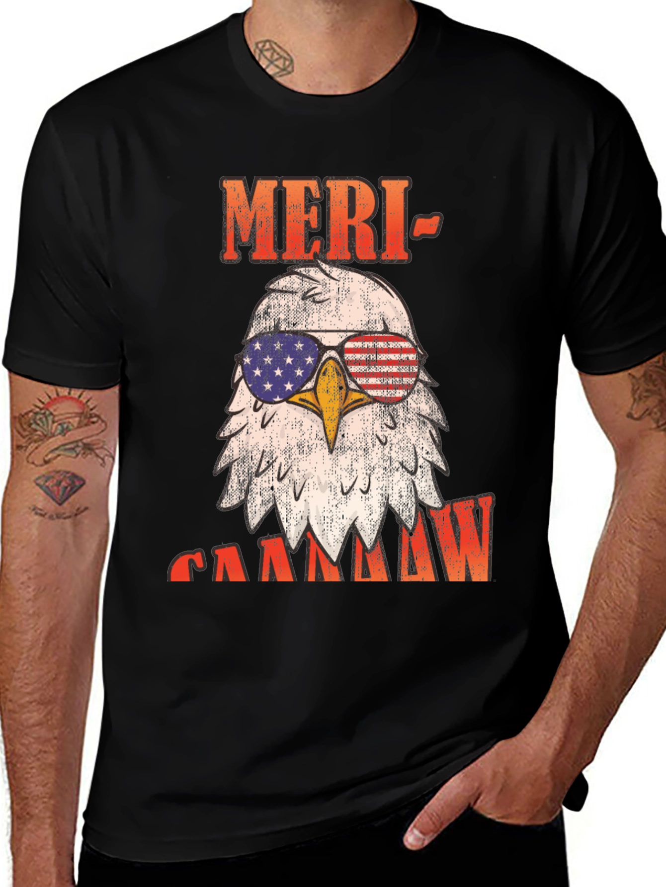 Variant 30 of Meri-CAA Eagle Sunglasses T-Shirt