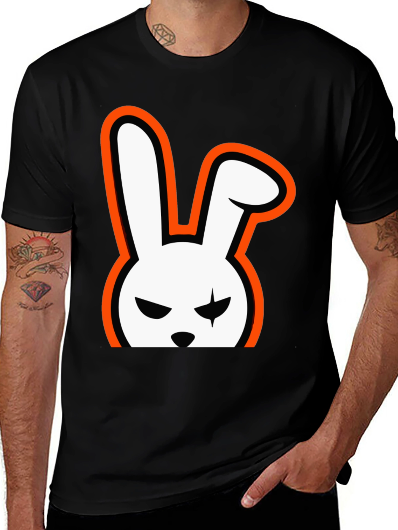 Variant 8 of Men's Bad Bunny Graphic T-Shirt - Black