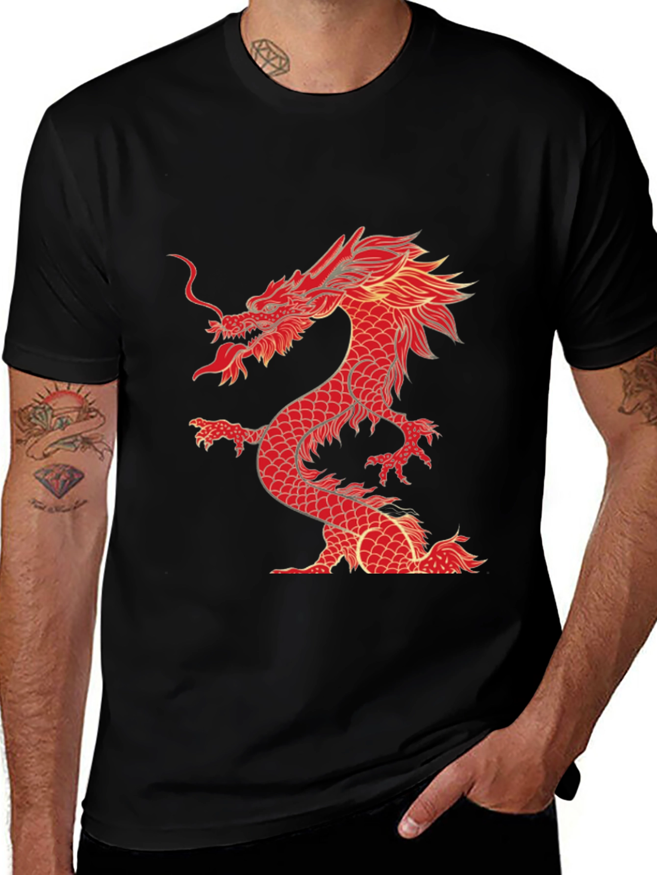 Variant 19 of Dragon Graphic T-Shirt - Stylish Streetwear