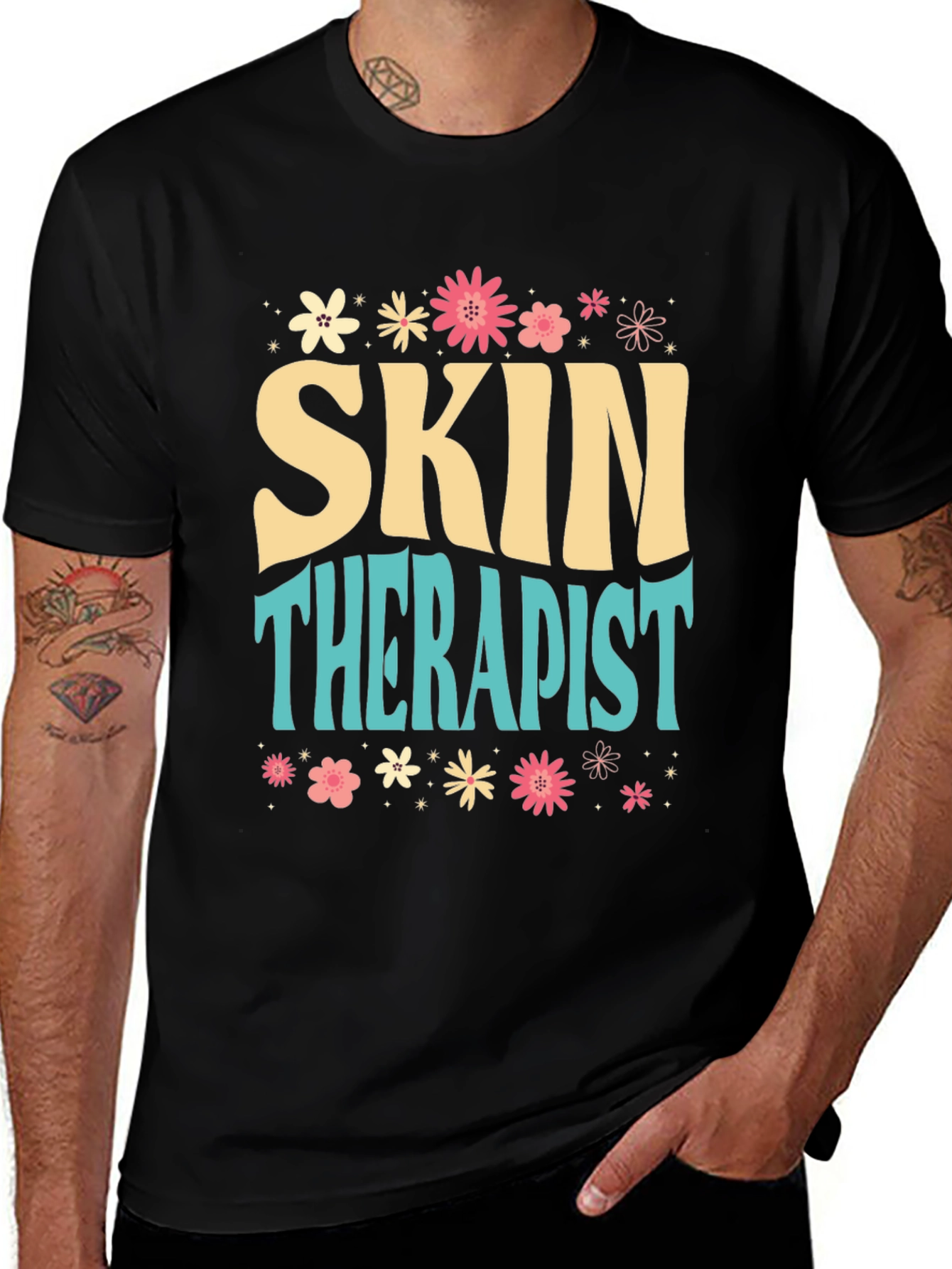 Variant 15 of Skin Therapist Floral Graphic Tee