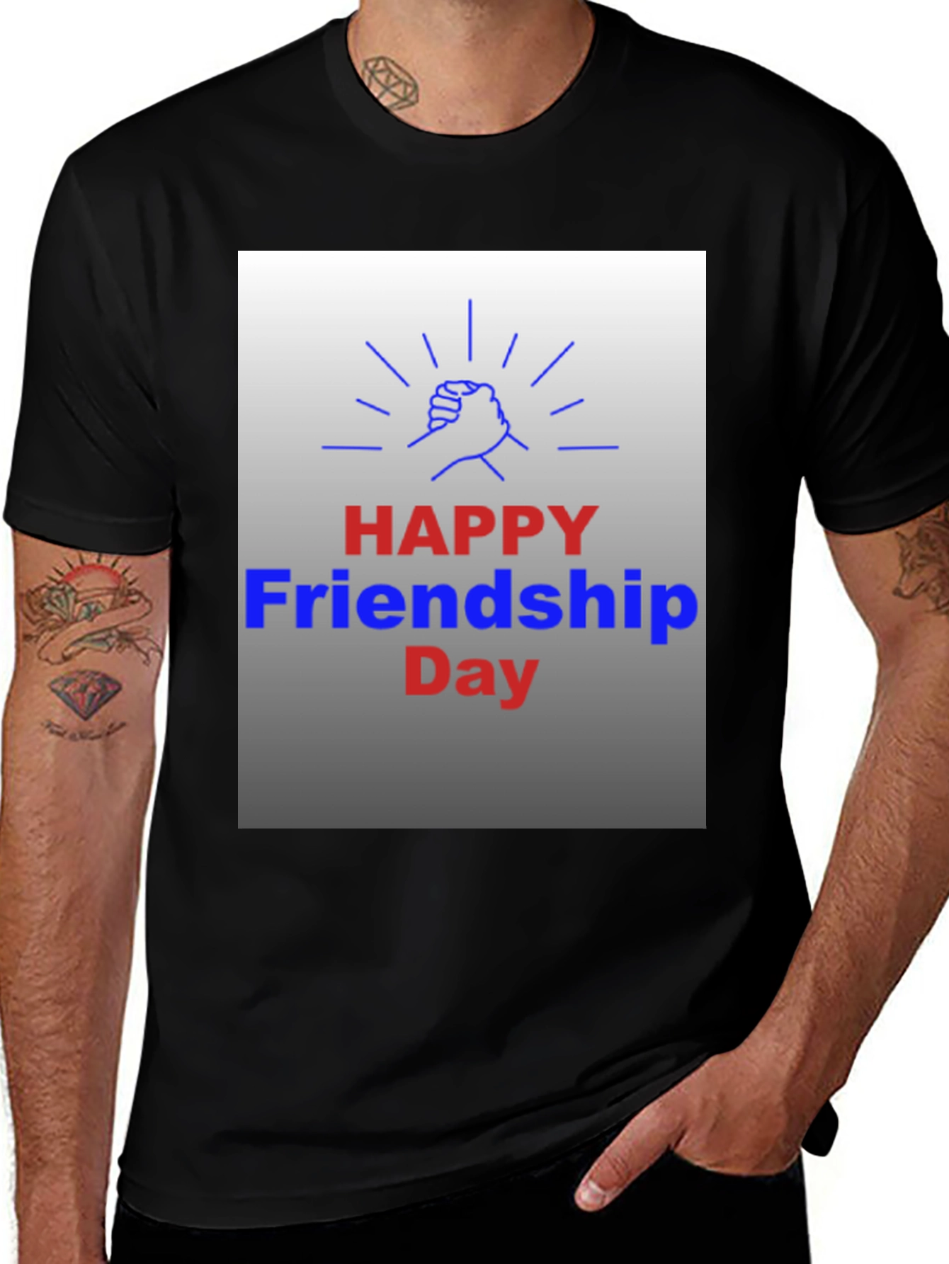 Variant 24 of Happy Friendship Day Graphic T-Shirt
