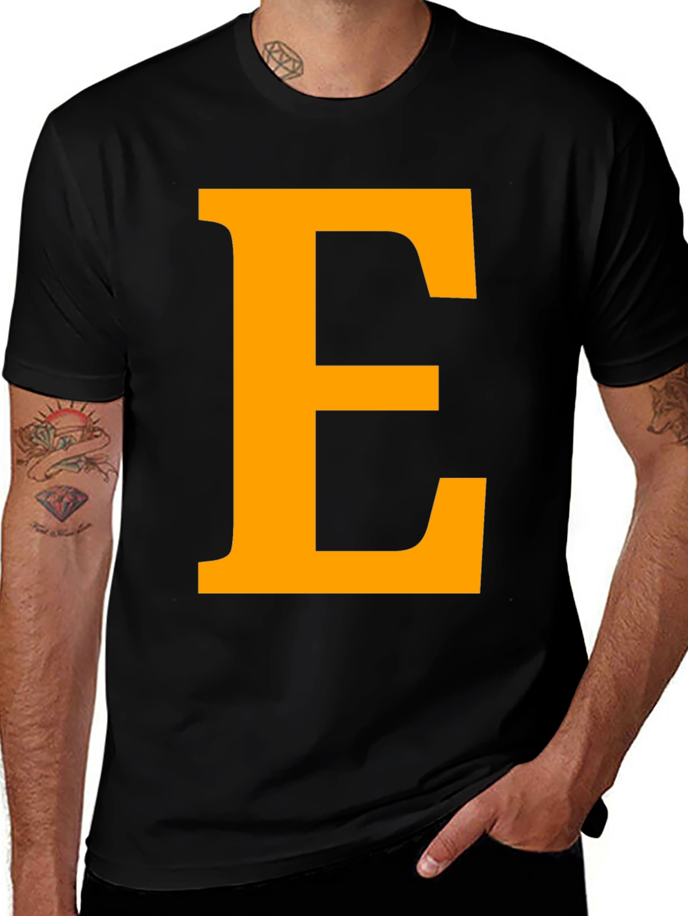 Letter E Graphic Tee - Bold & Stylish