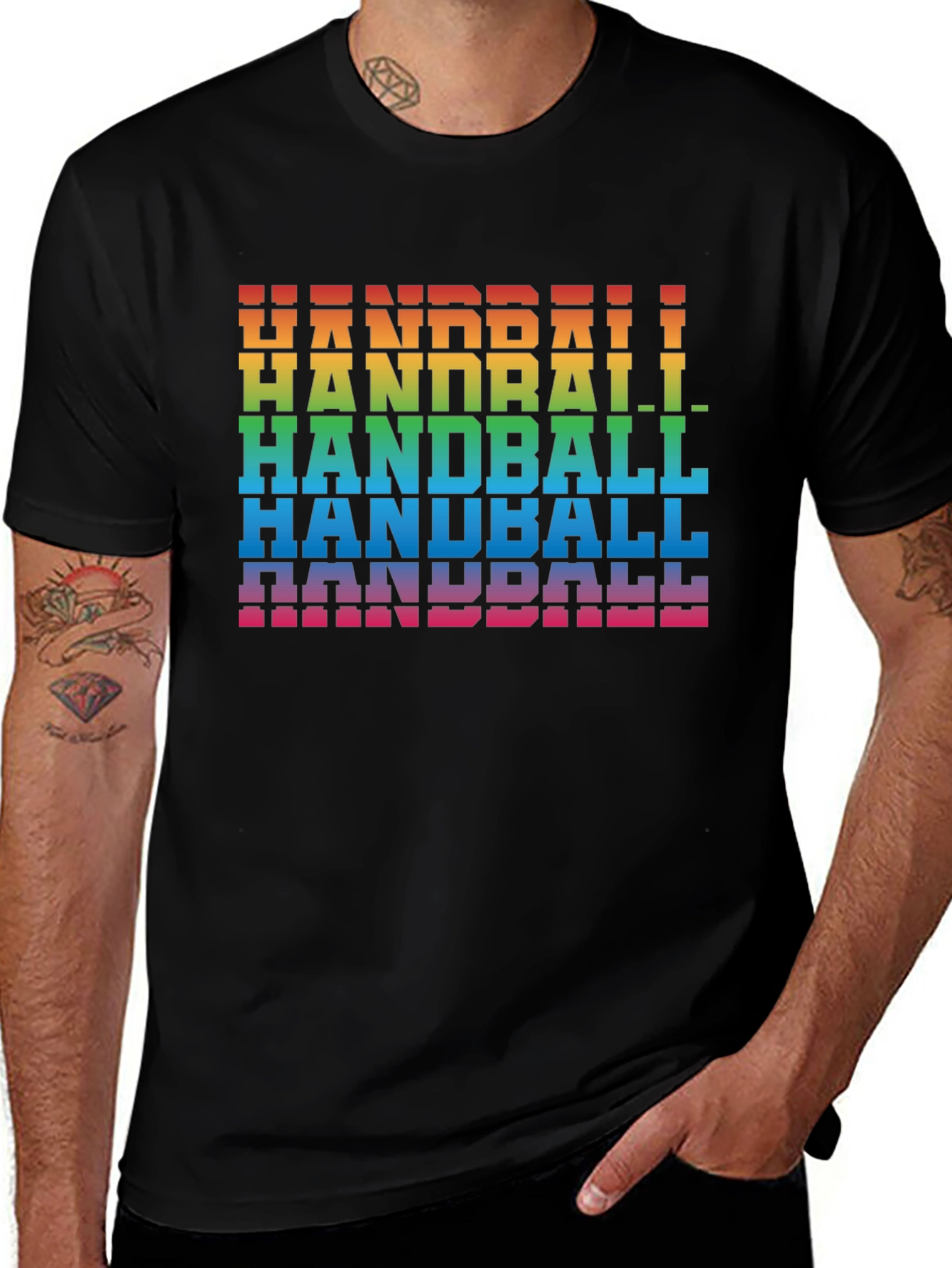 Variant 26 of Rainbow Handball T-Shirt