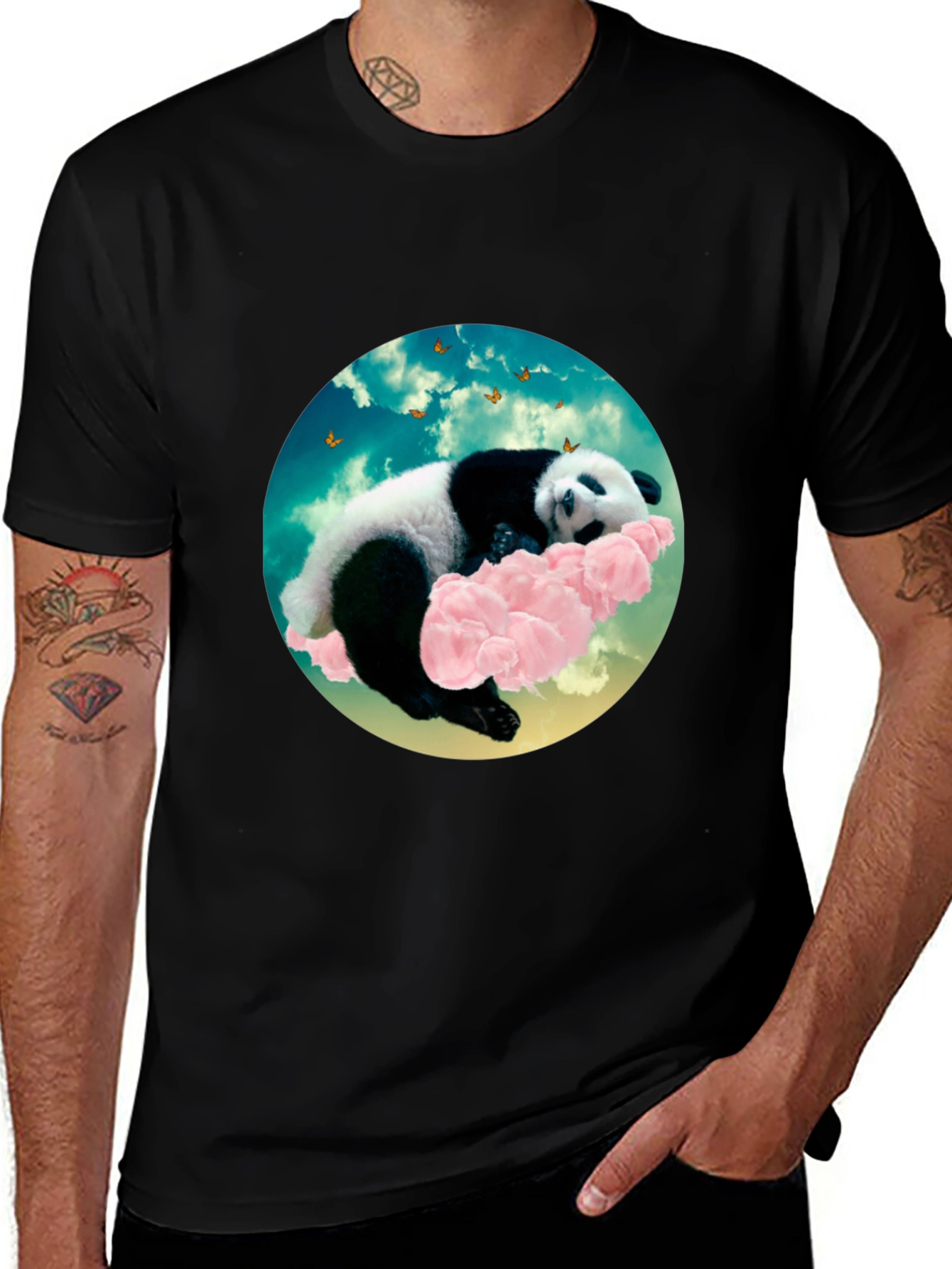 Variant 26 of Panda Cloud Dreams T-Shirt - Relaxed Fit