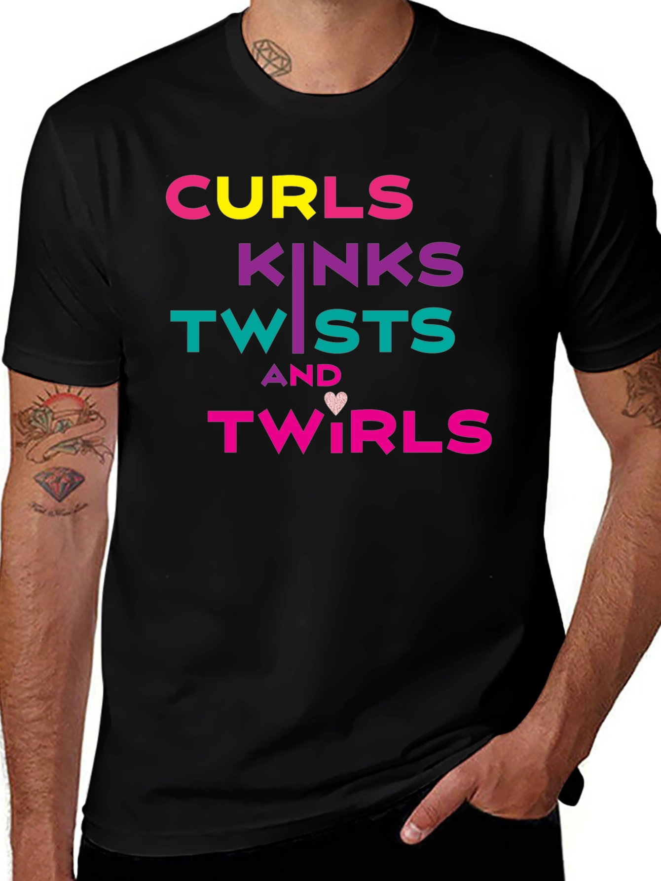 Curls, Kinks, Twists & Twirls Graphic T-Shirt