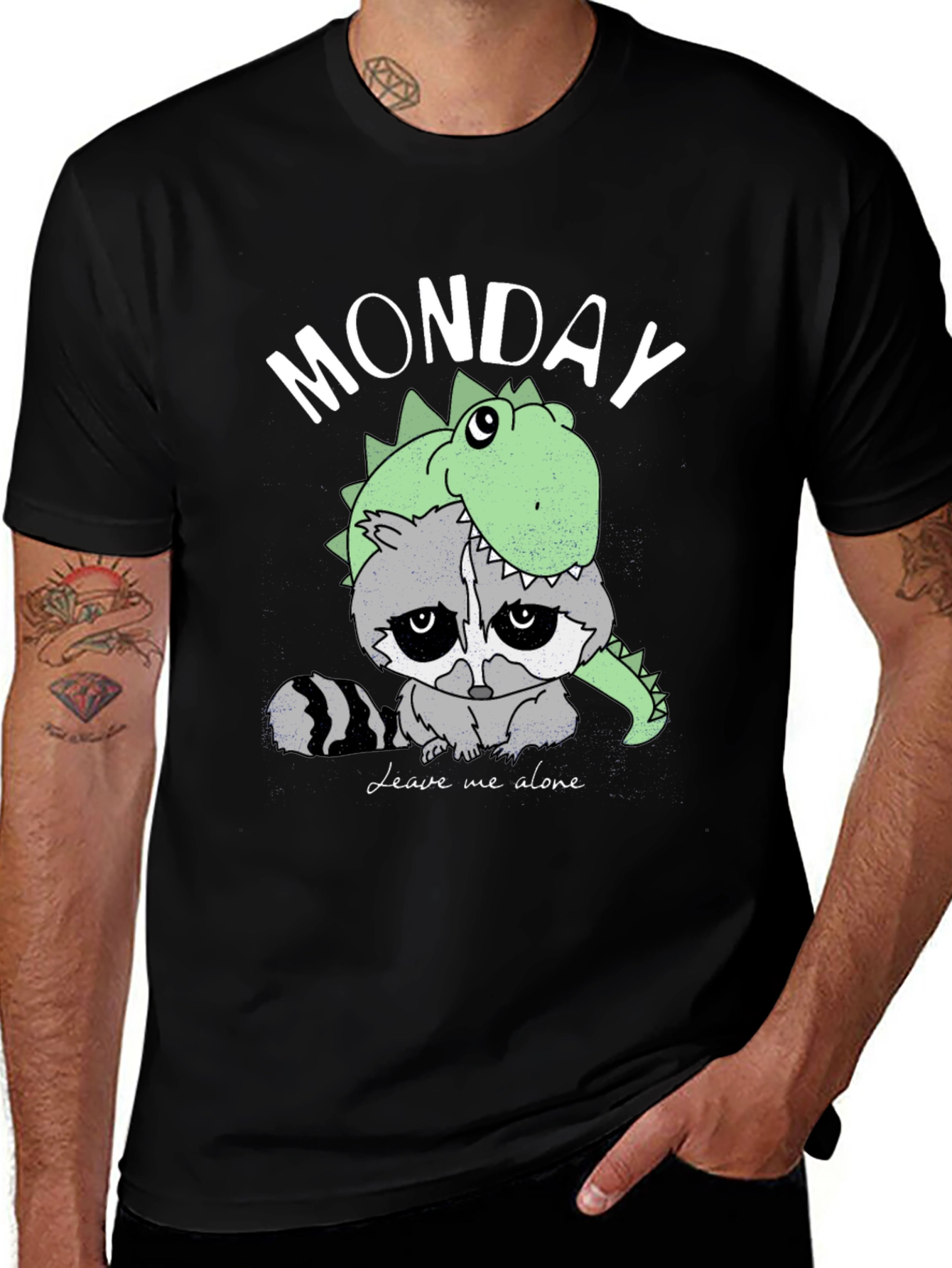 Variant 23 of Monday Raccoon T-Shirt
