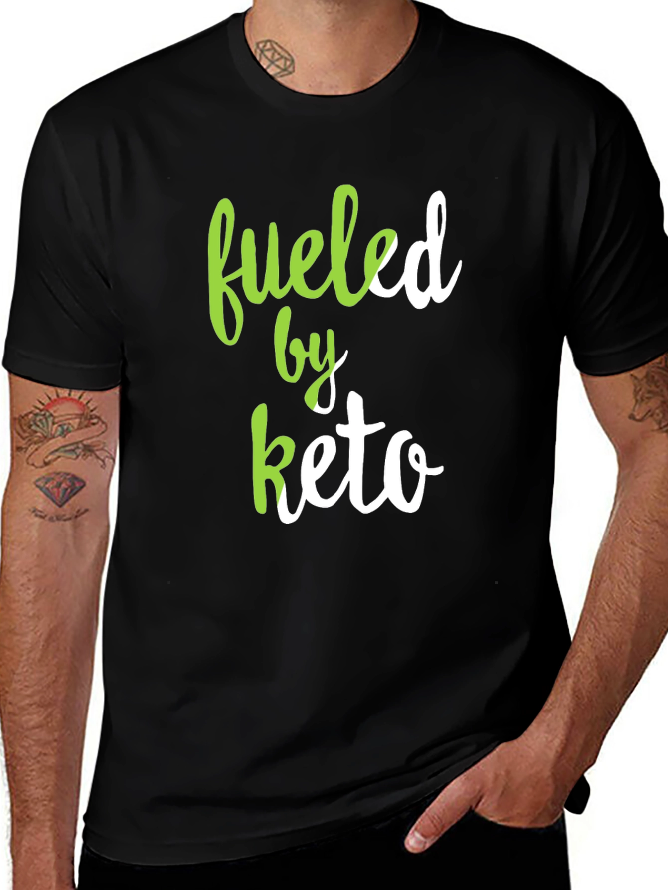 Variant 17 of Fueled by Keto Black T-Shirt