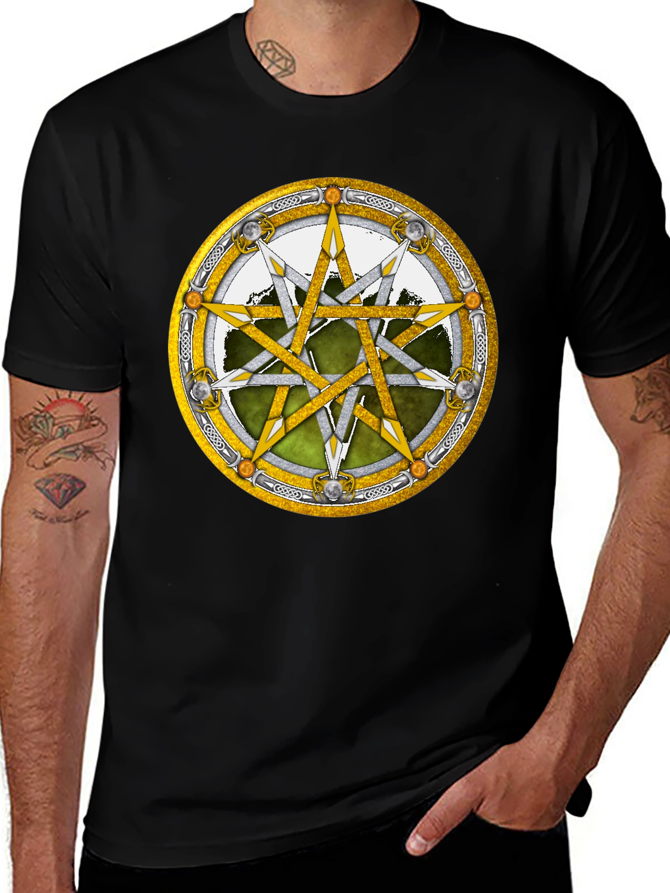 Variant 8 of Mystic Pentagram Graphic T-Shirt