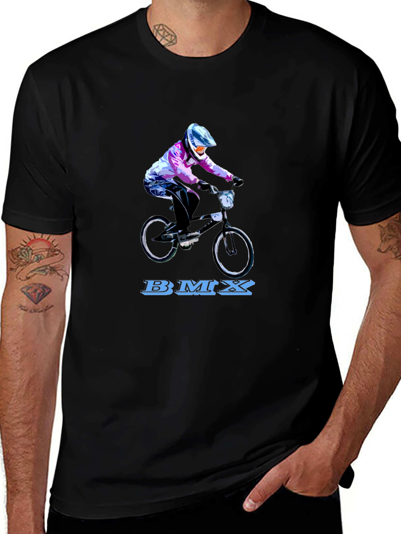 BMX Rider Graphic Tee - Cool Bike Design