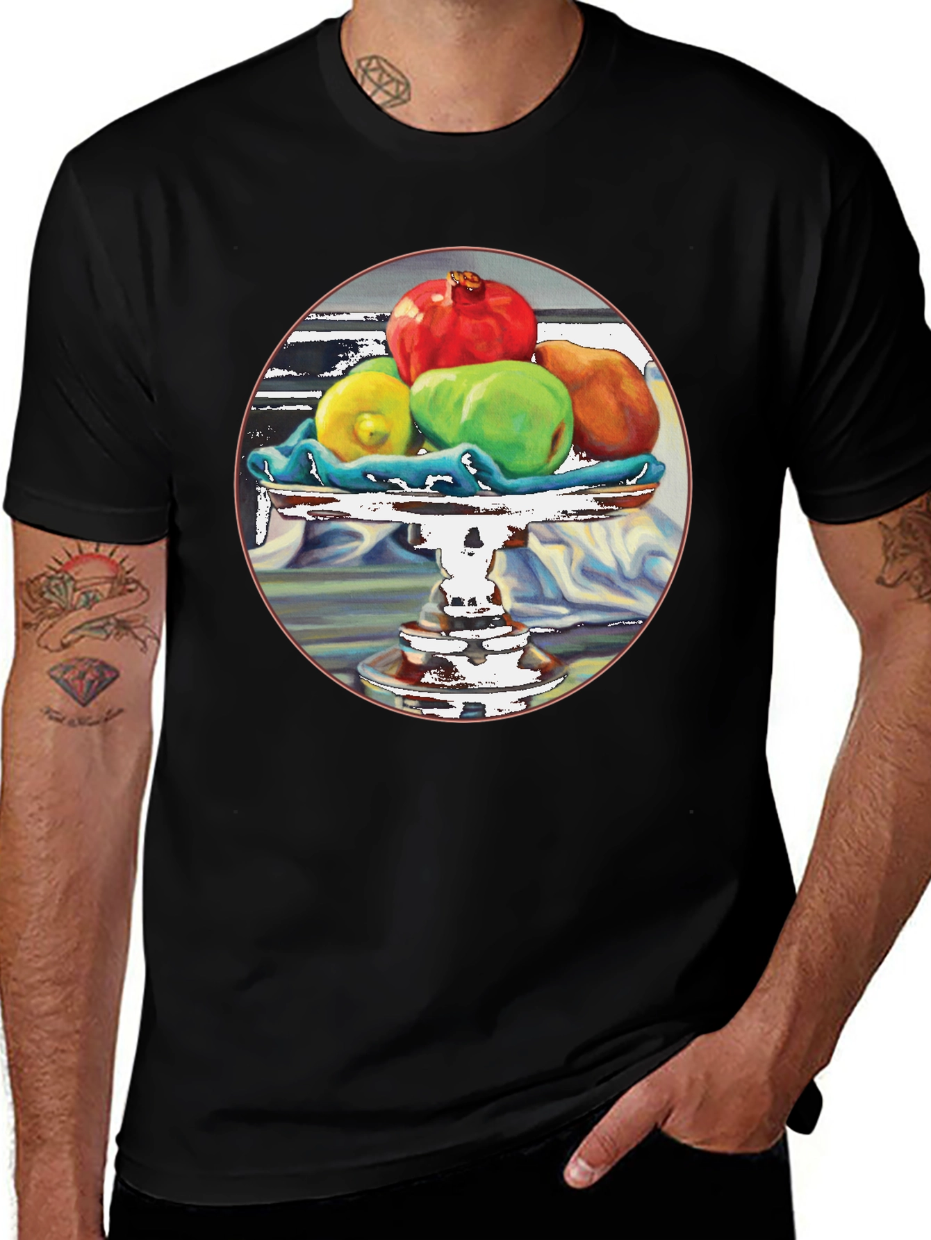 Variant 19 of Fruit Still Life T-Shirt - Artistic Design