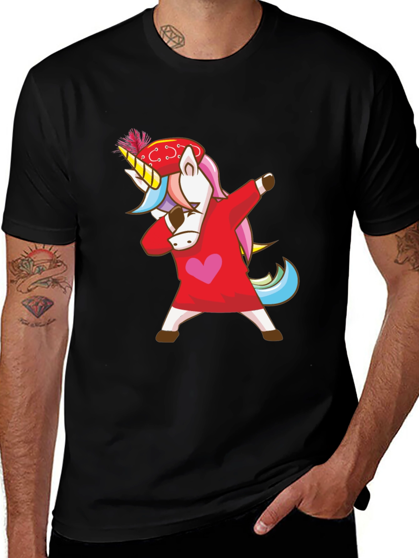 Dabbing Unicorn Tee - Funny Graphic Shirt