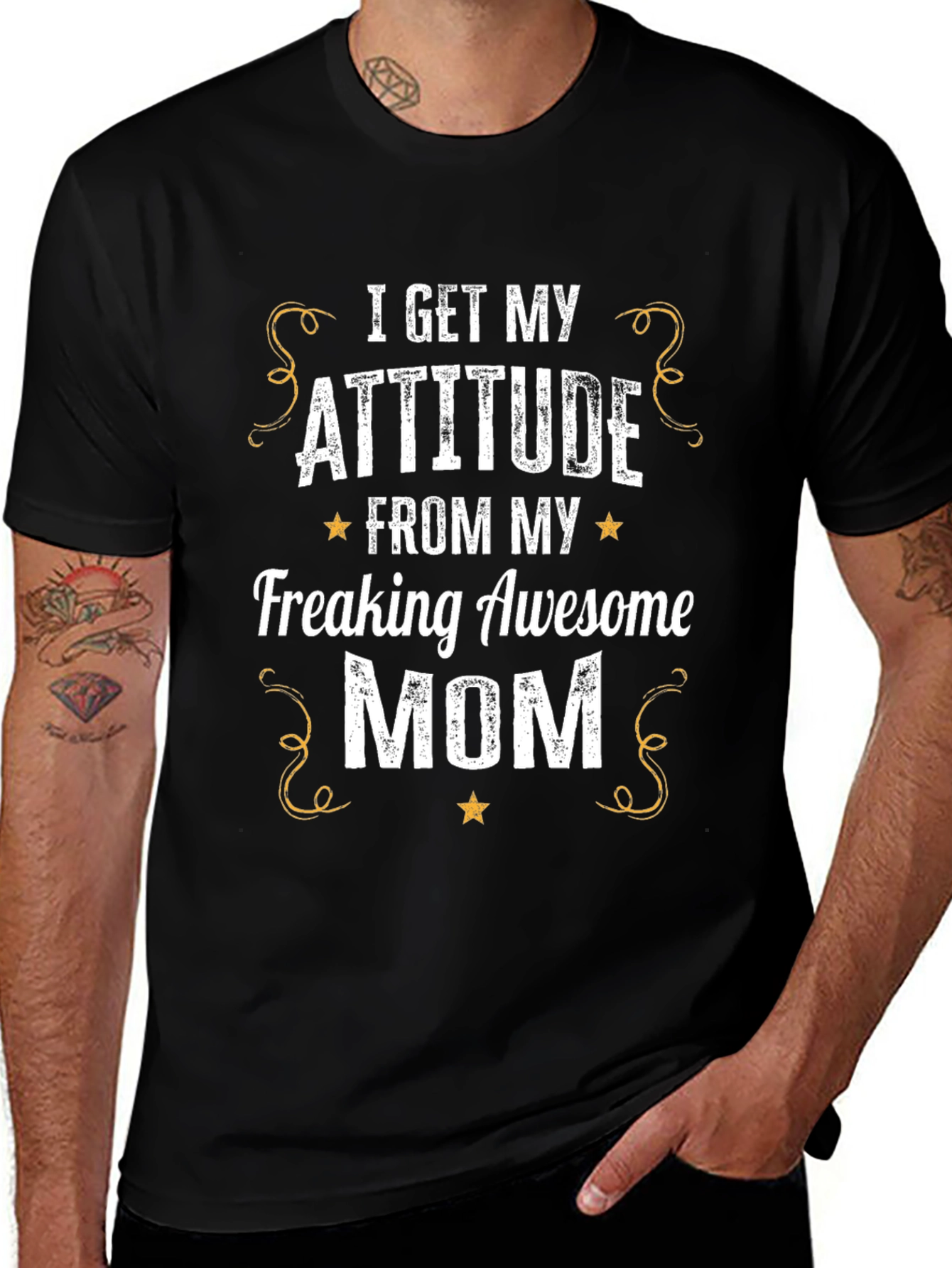 Variant 3 of Attitude from Mom Graphic Tee - Unisex