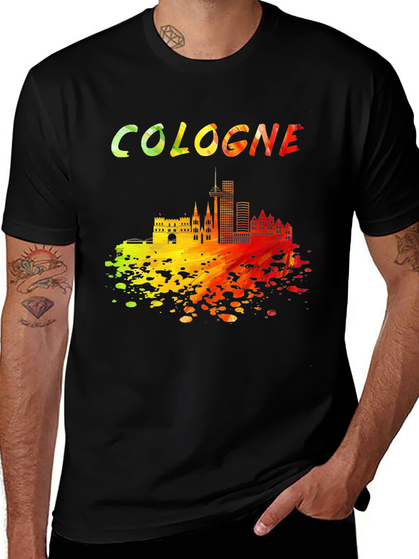 Cologne Skyline Graphic Tee - Unisex