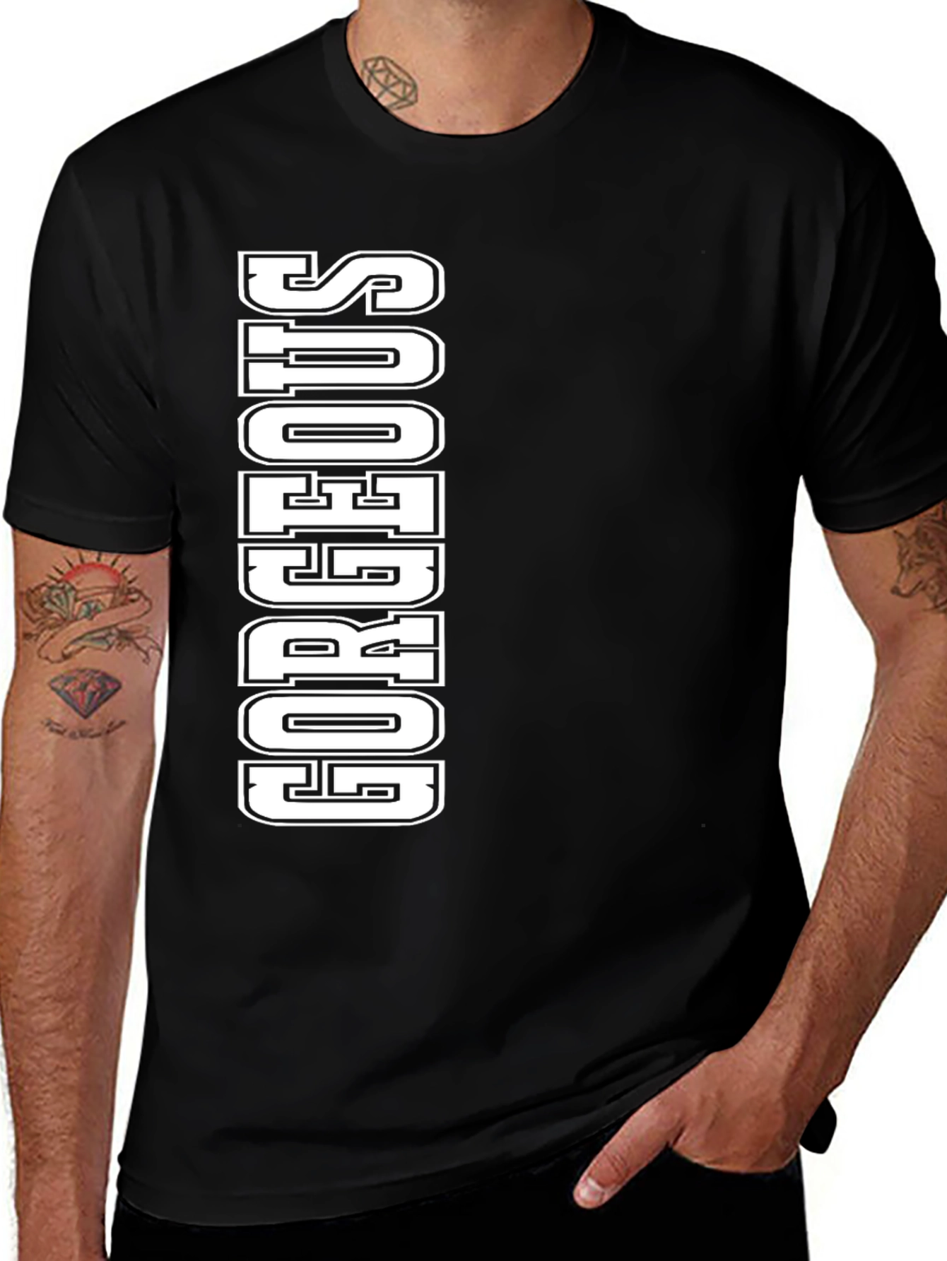 Variant 24 of Gorgeous Graphic T-Shirt | Black