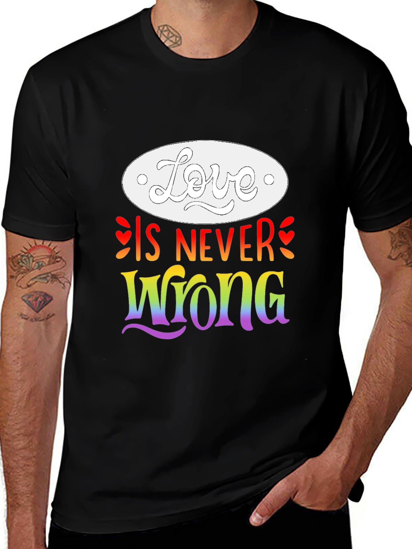 Variant 22 of Love is Never Wrong Pride T-Shirt