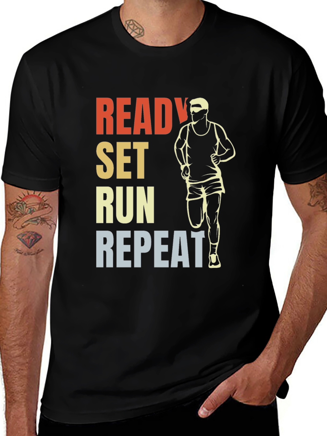Variant 20 of Ready Set Run T-Shirt - Sporty Graphic Tee