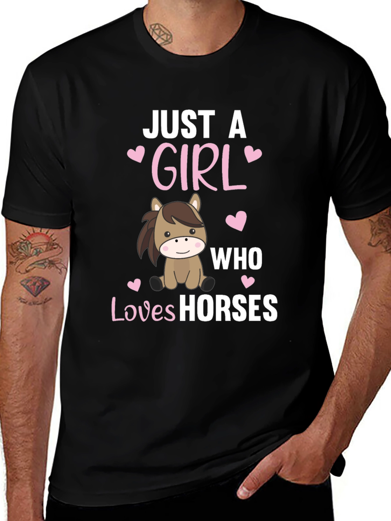 Variant 10 of Just a Girl Who Loves Horses T-Shirt