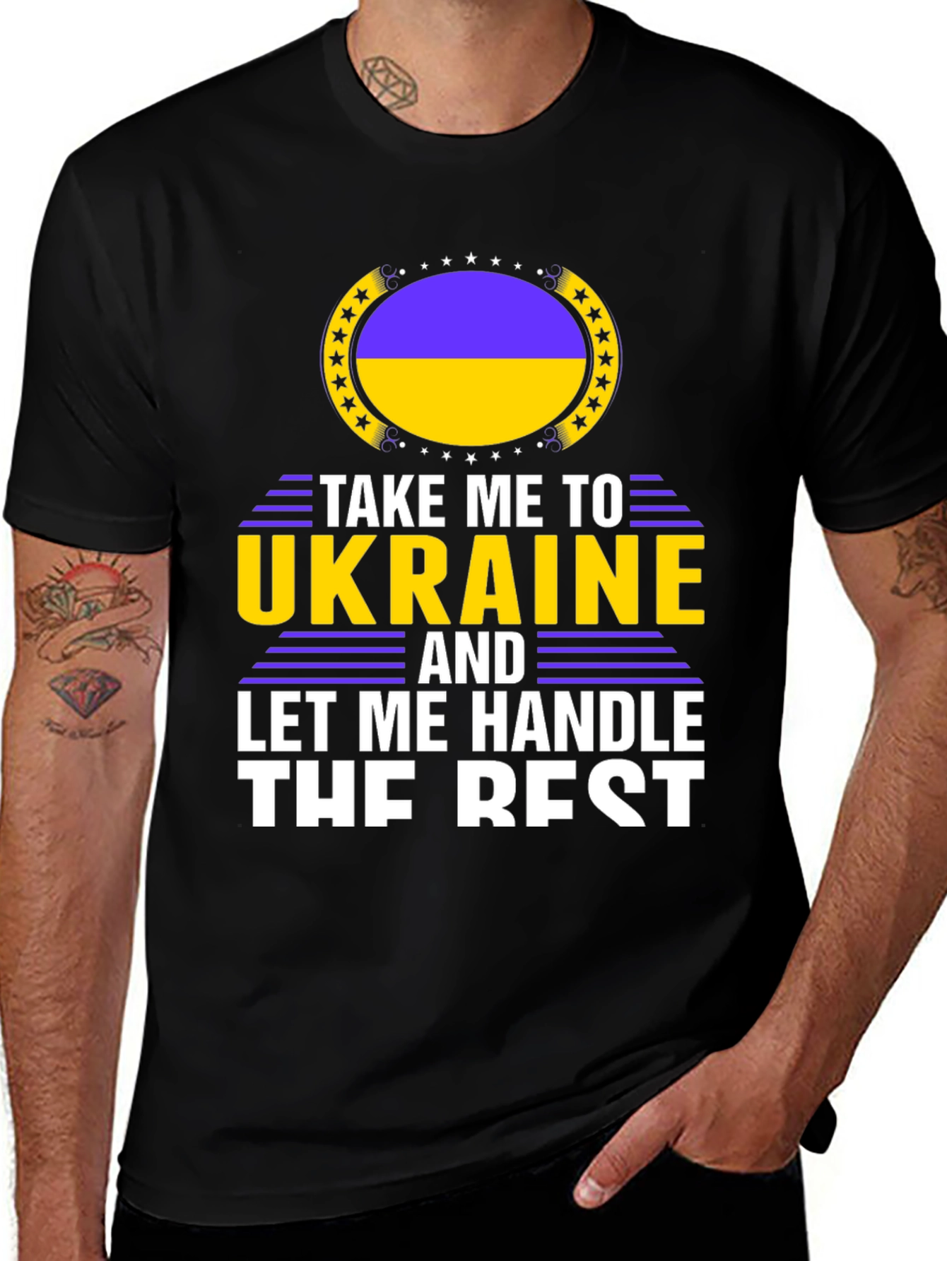 Ukraine Pride T-Shirt: Take Me To Ukraine - Handle The Rest