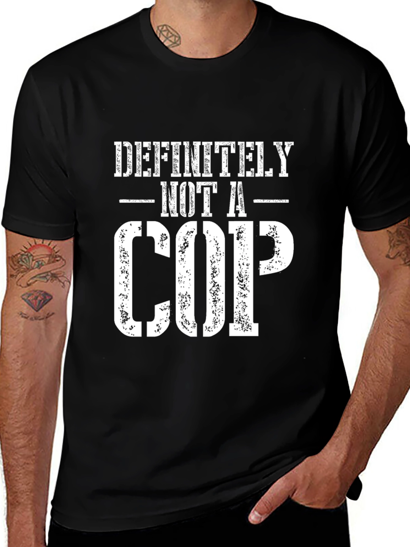 Definitely Not a Cop Graphic T-Shirt