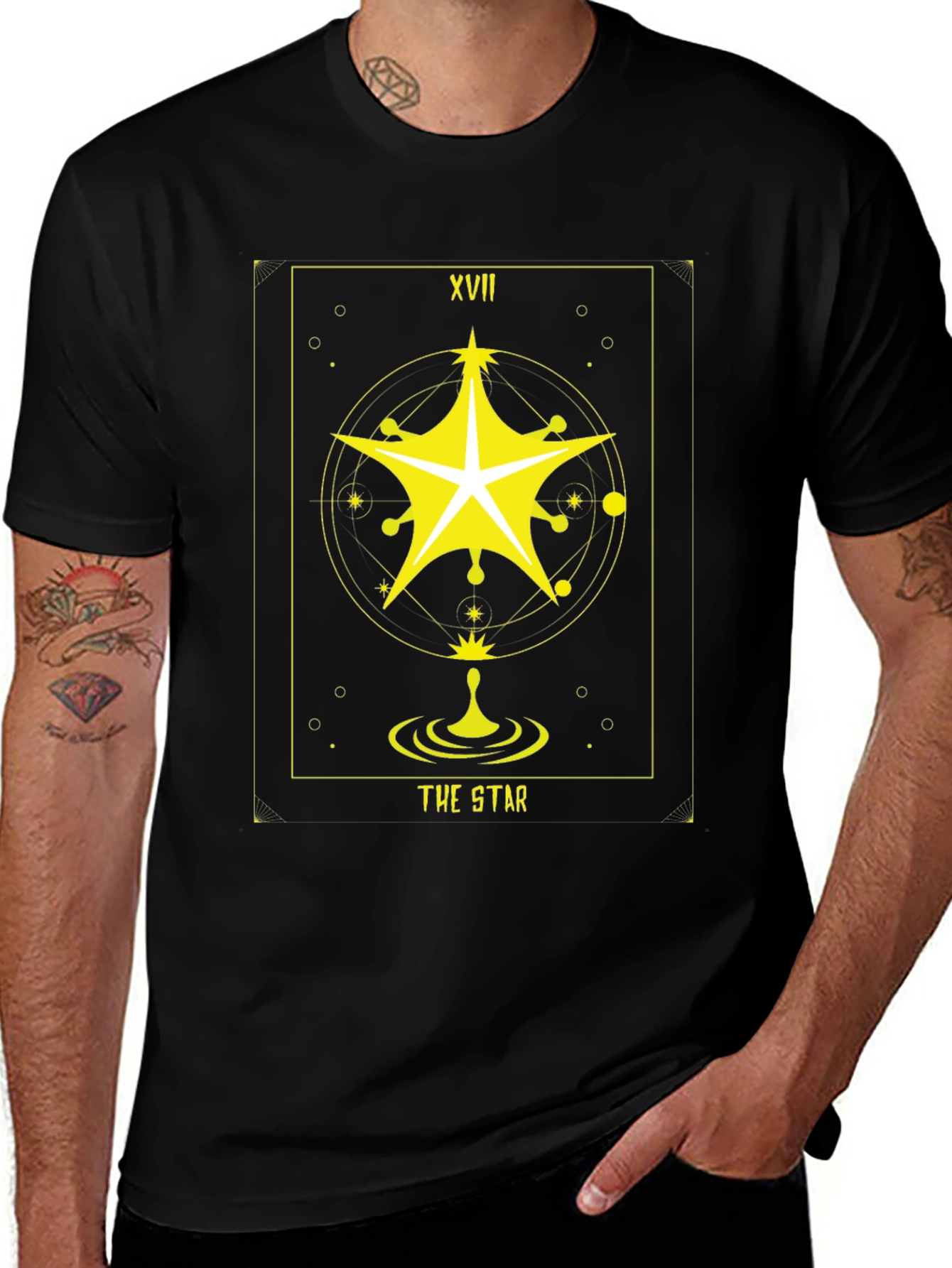 Variant 7 of Tarot Card "The Star" Graphic Tee