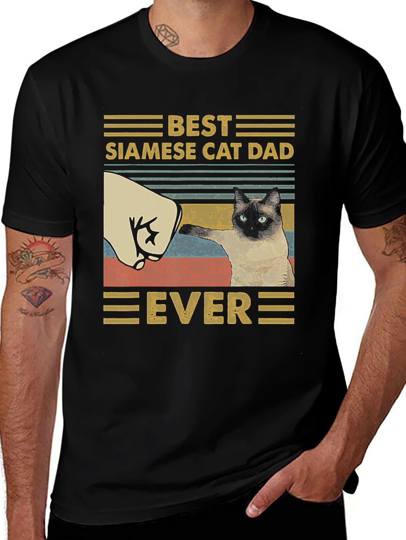 Variant 25 of Best Siamese Cat Dad Ever T-Shirt