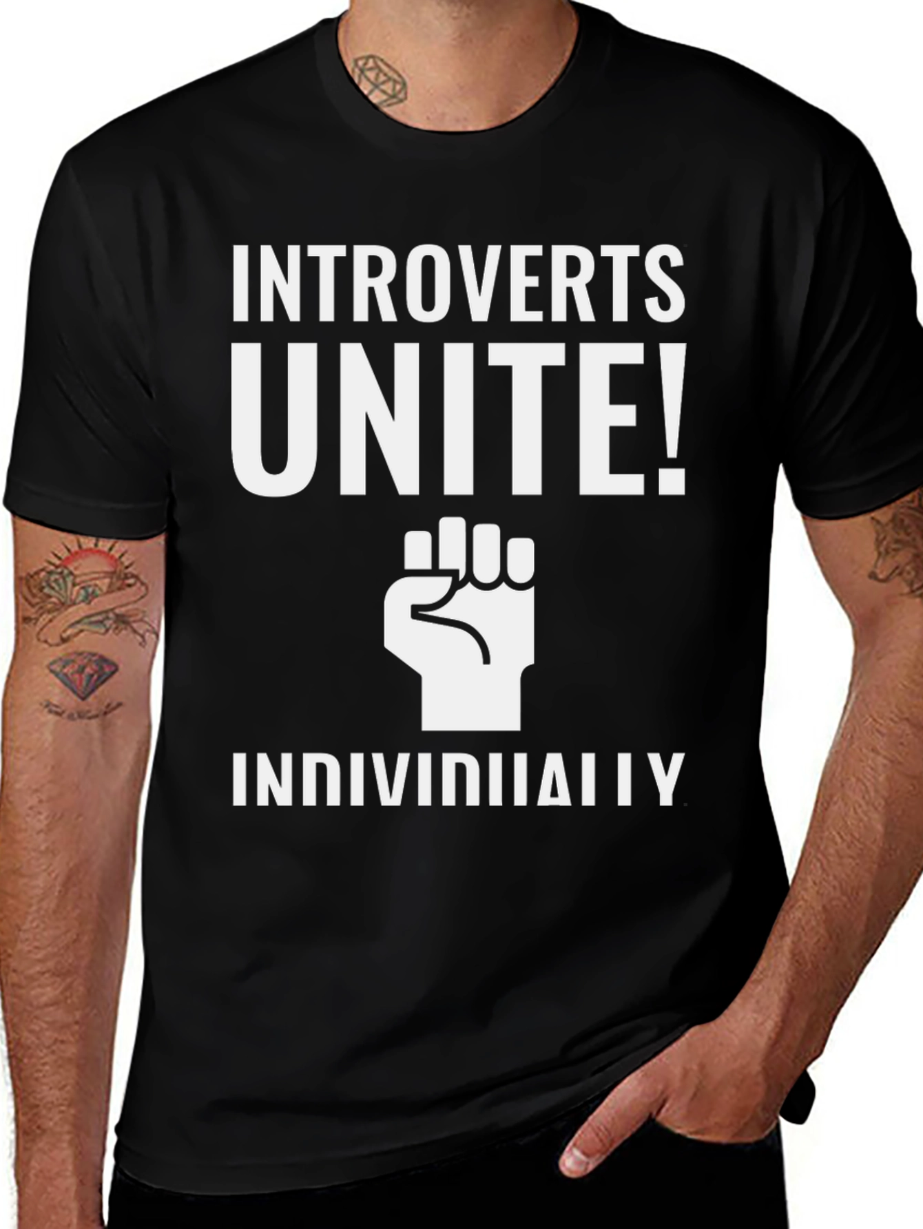 Variant 19 of Introverts Unite! Graphic Print Tee
