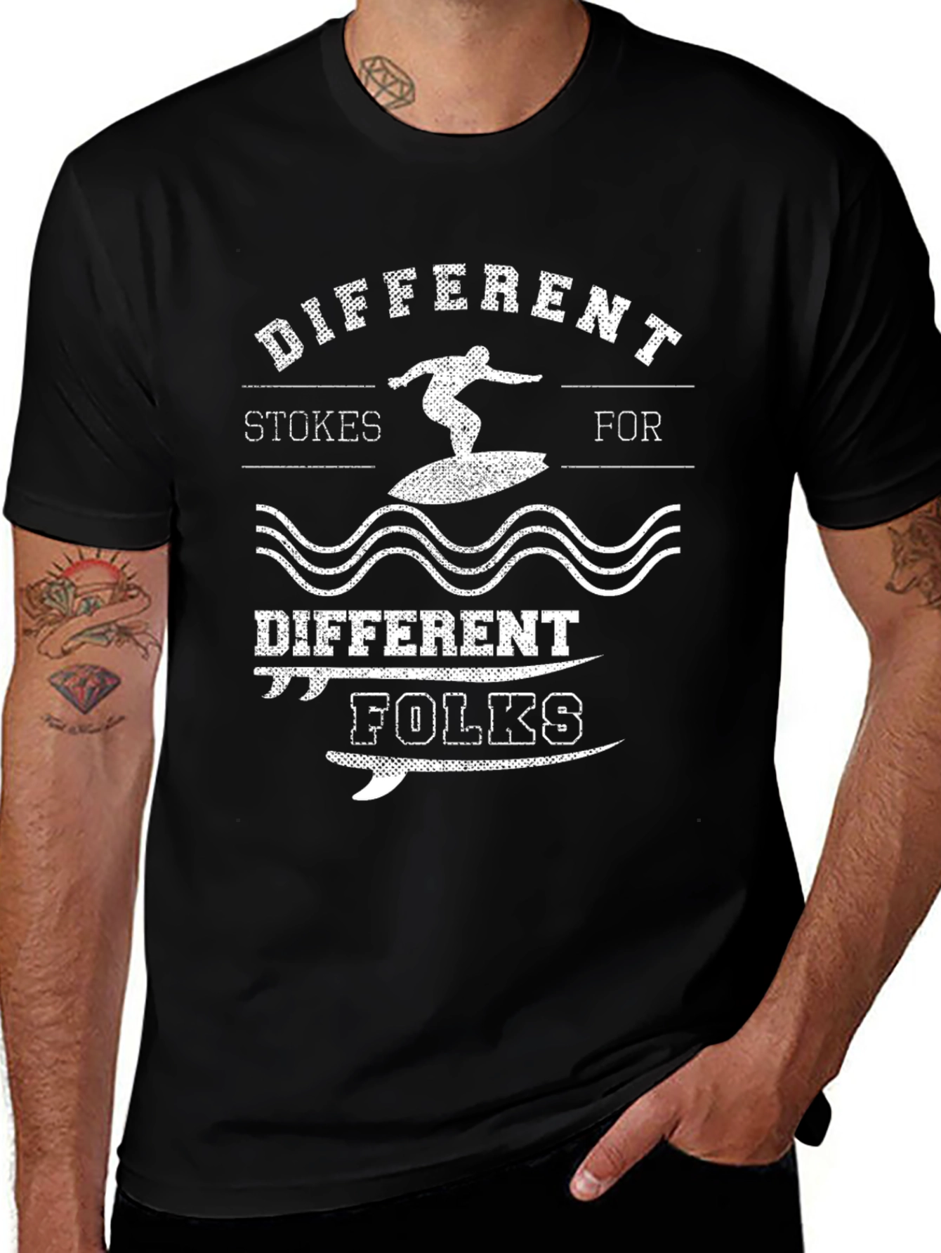 Variant 18 of Different Strokes Surfing Graphic Tee