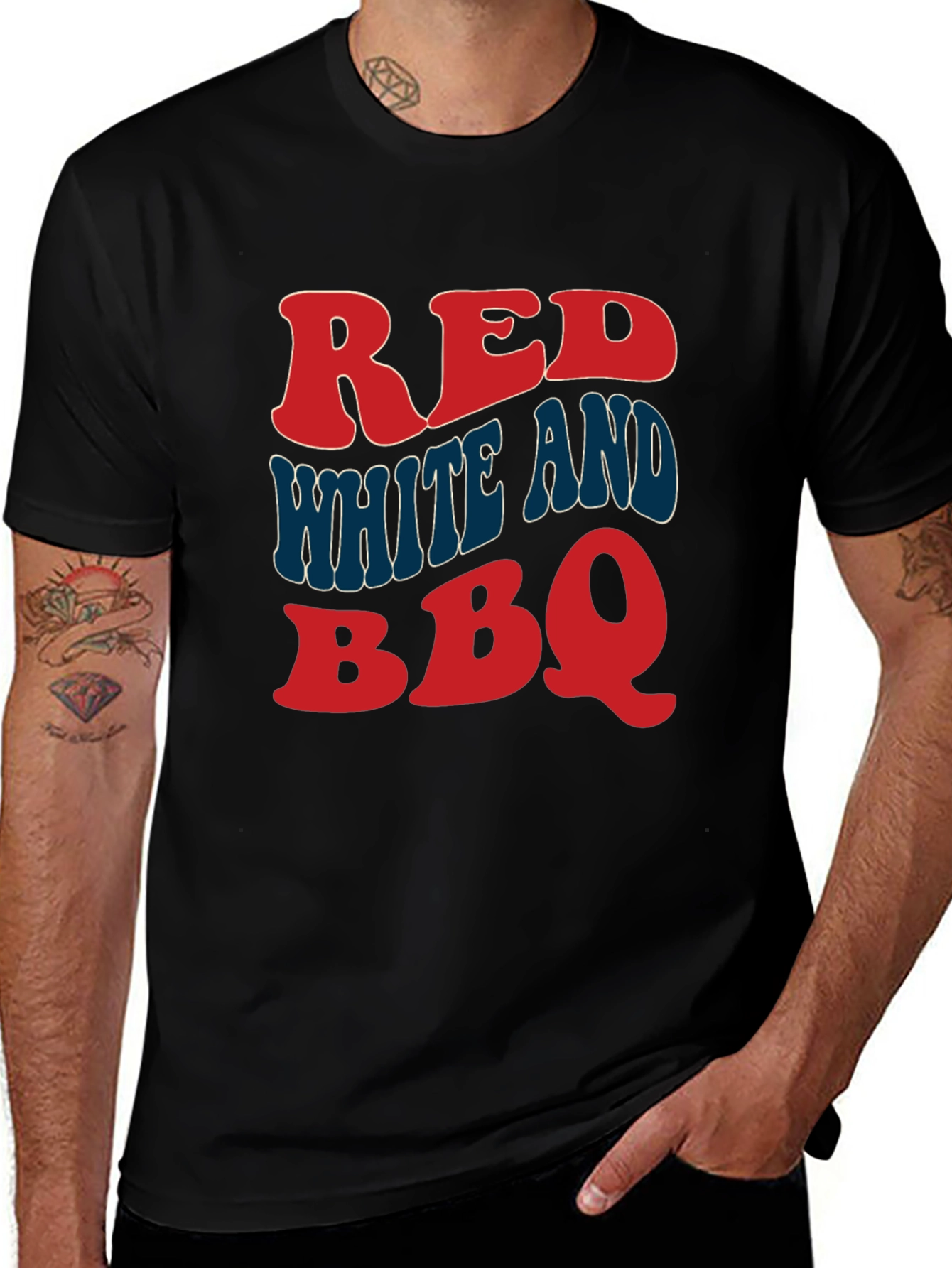 Variant 16 of Red White and BBQ Graphic T-Shirt