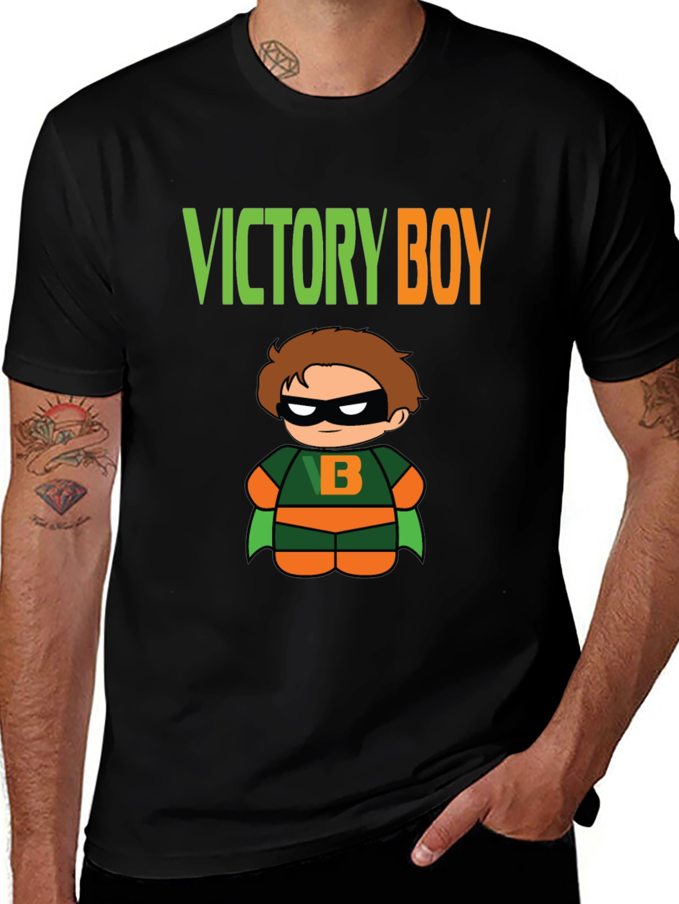 Variant 22 of Victory Boy Graphic T-Shirt - Superhero Design