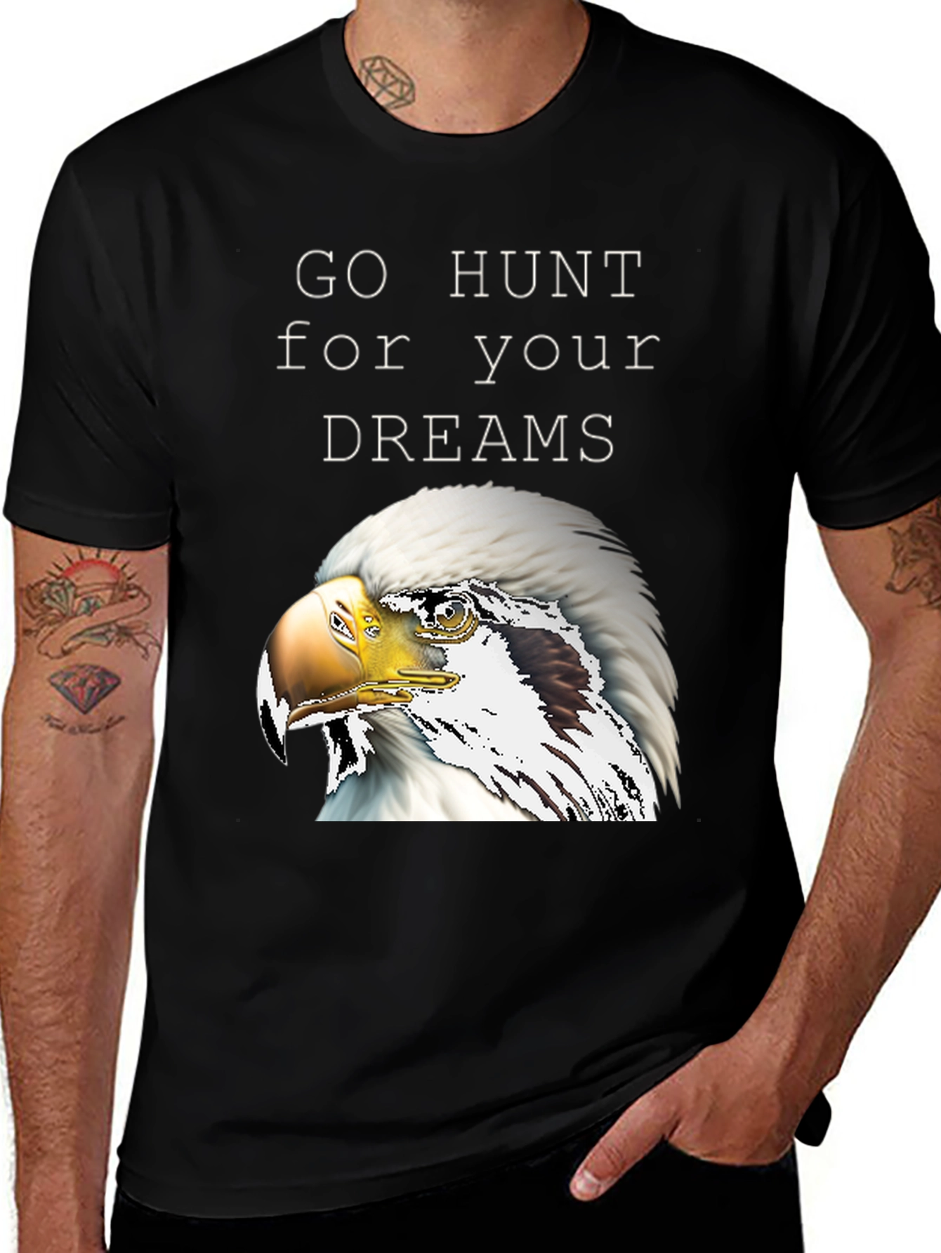 Variant 16 of Eagle Dream T-Shirt - Hunt for Your Dreams