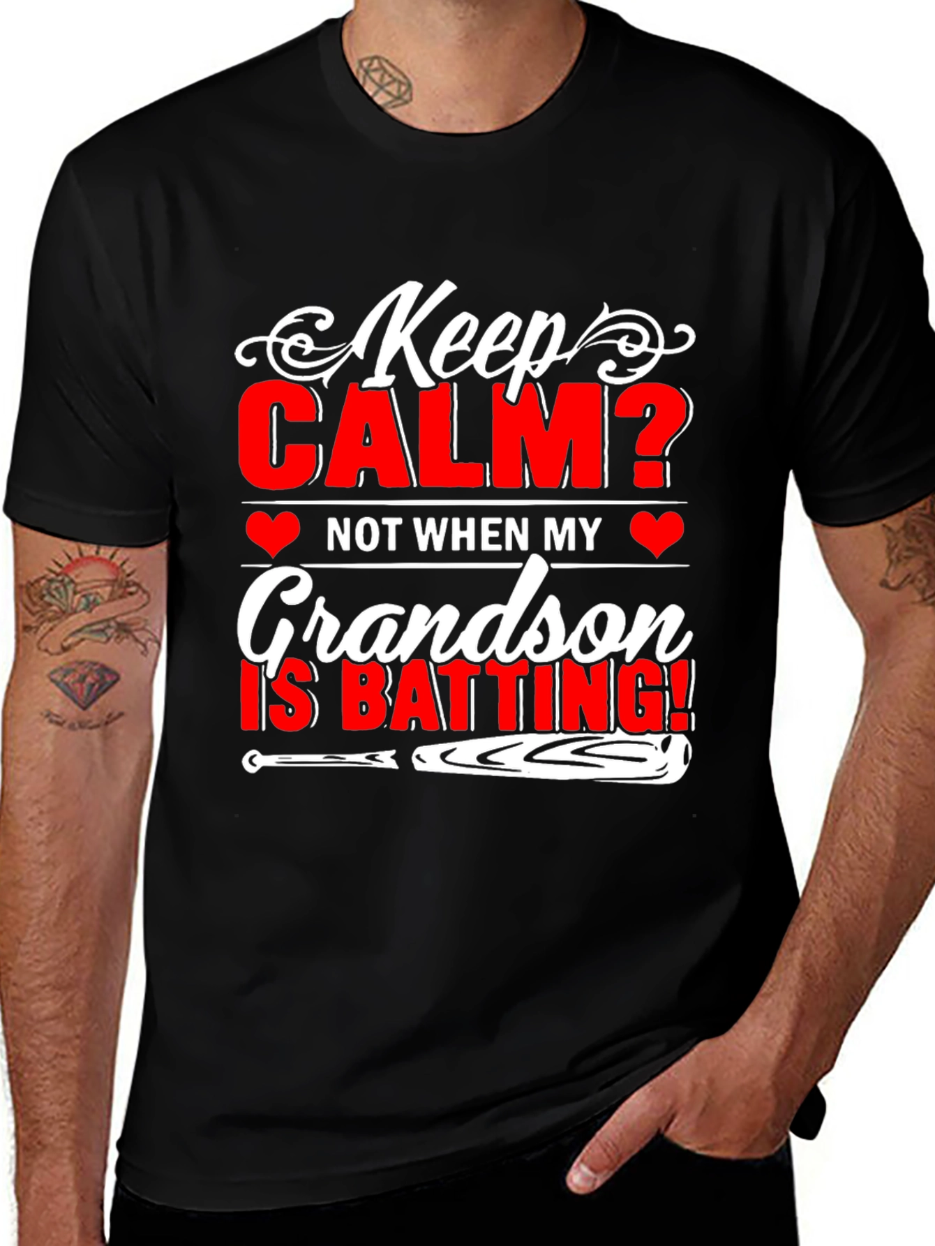 Variant 13 of Grandson Batting T-Shirt