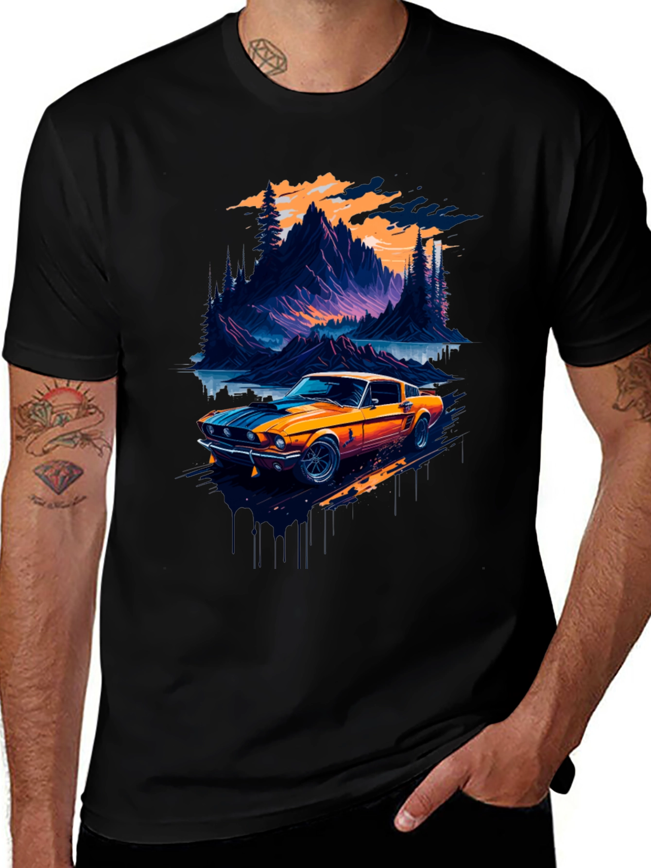 Variant 21 of Classic Car Graphic Tee - Retro Automotive Style