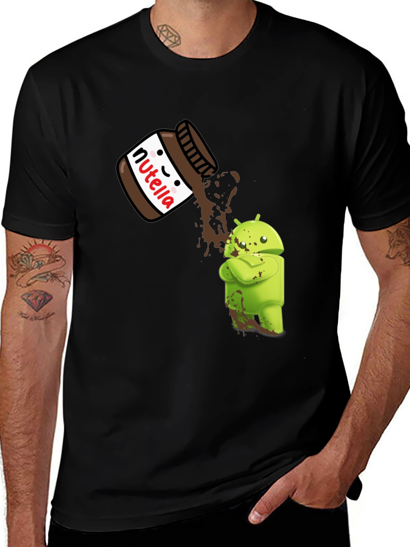 Nutella Android T-Shirt - Funny Foodie Tee