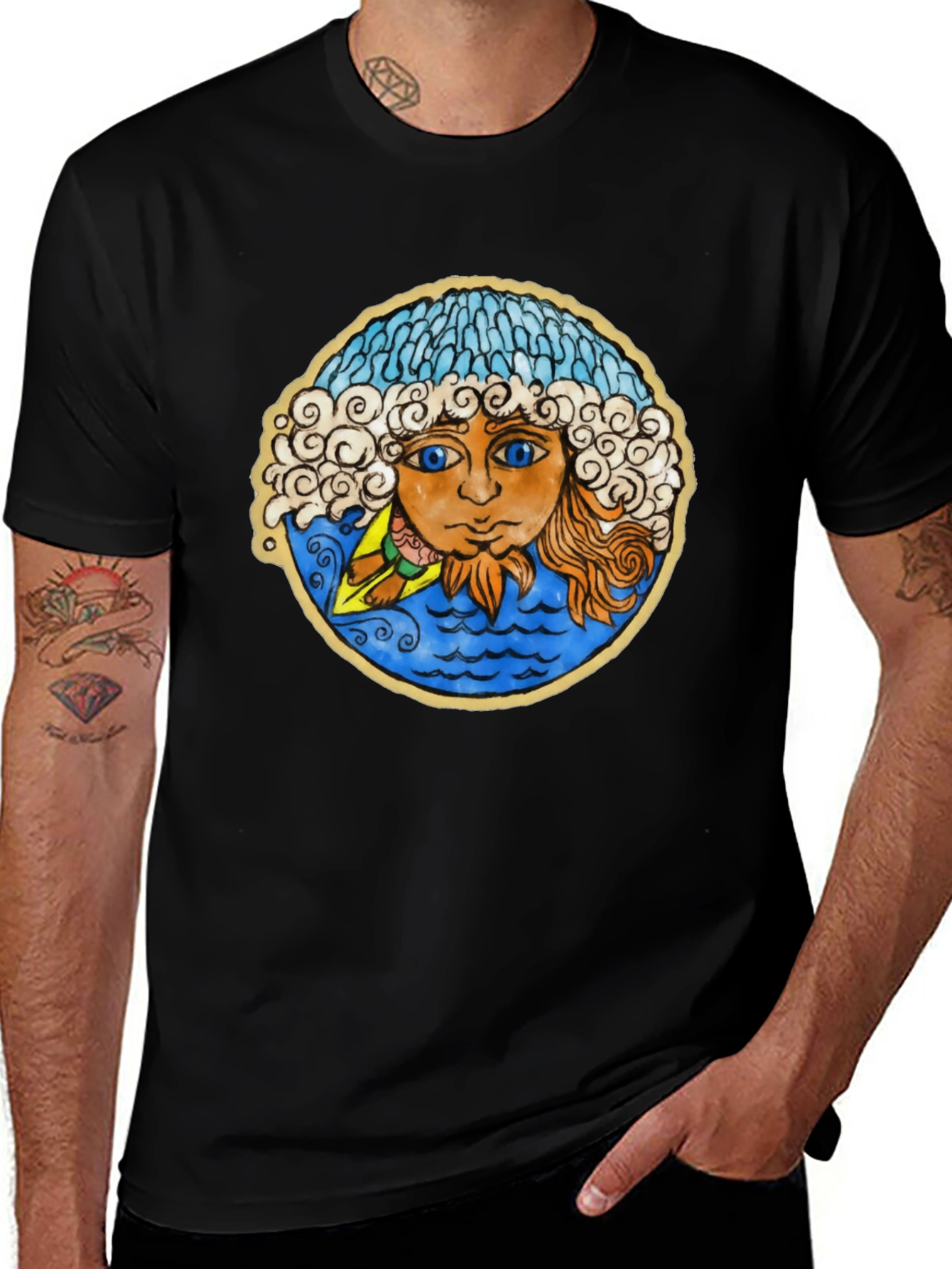 Variant 23 of Ocean Sun Graphic Tee